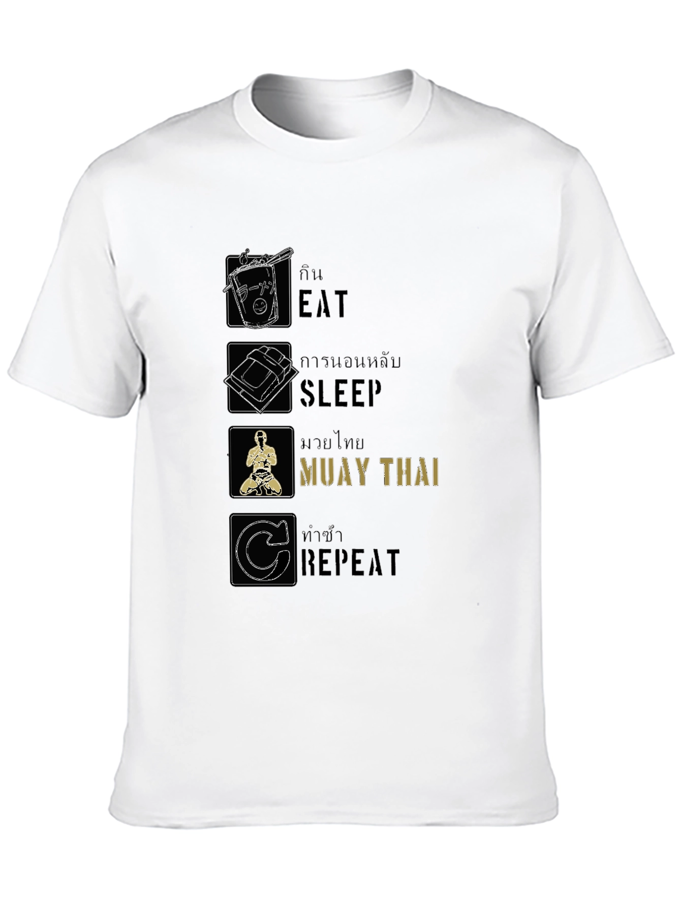 Eat Sleep Muay Thai Repeat T-Shirt
