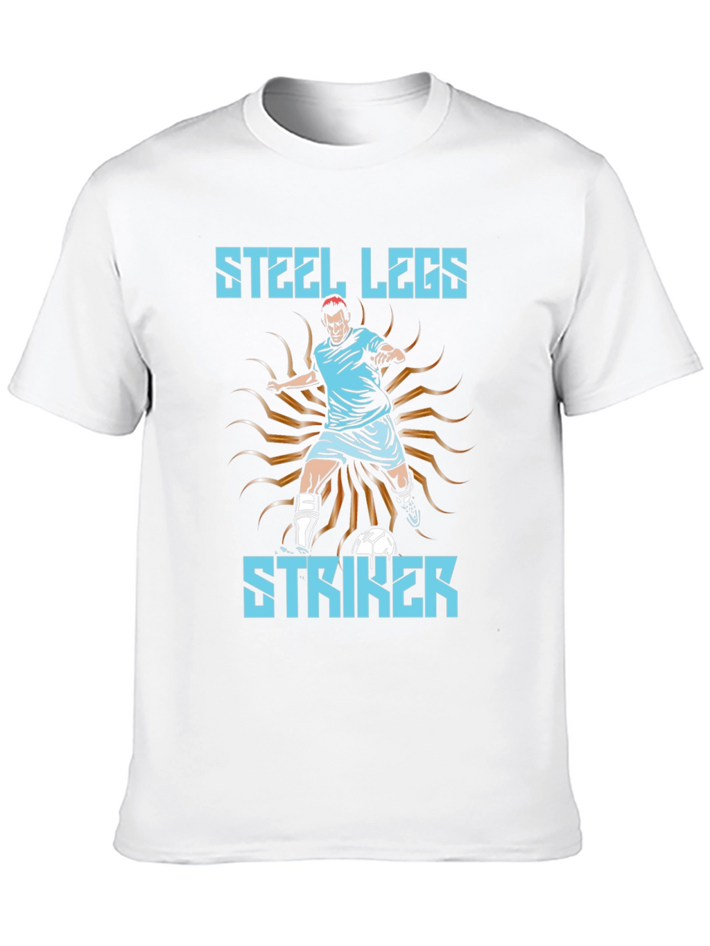 Steel Legs Striker Soccer T-Shirt