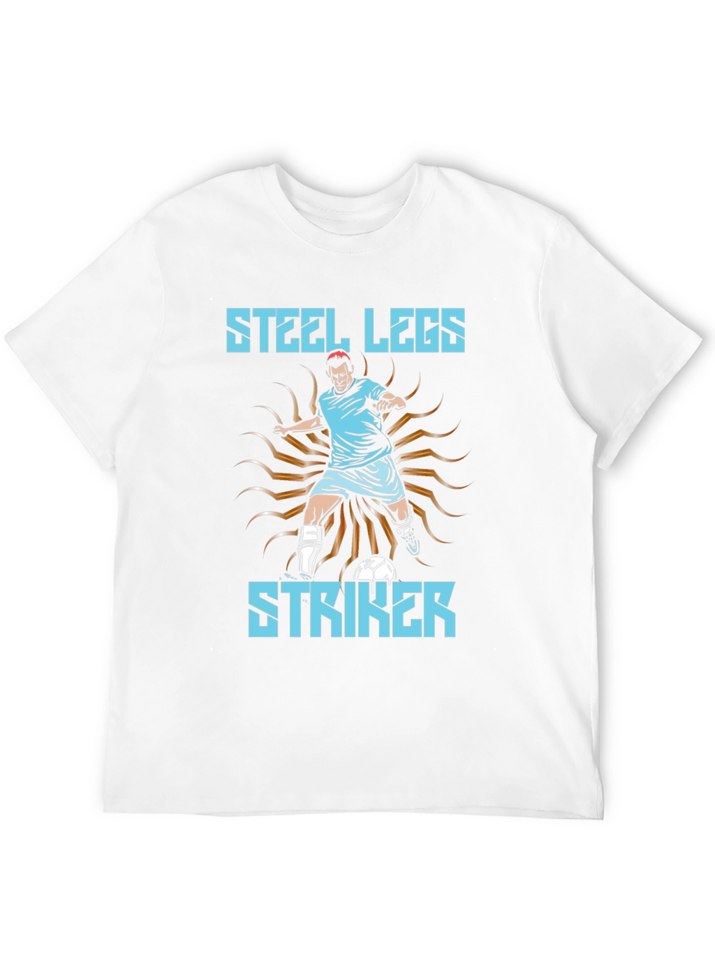 Steel Legs Striker Soccer T-Shirt