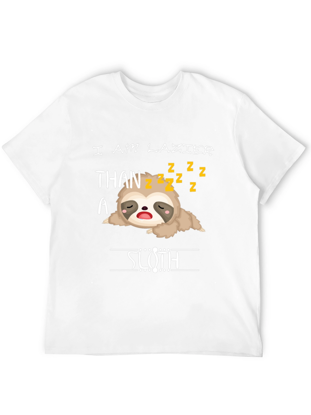 Lazy Sloth Graphic T-Shirt