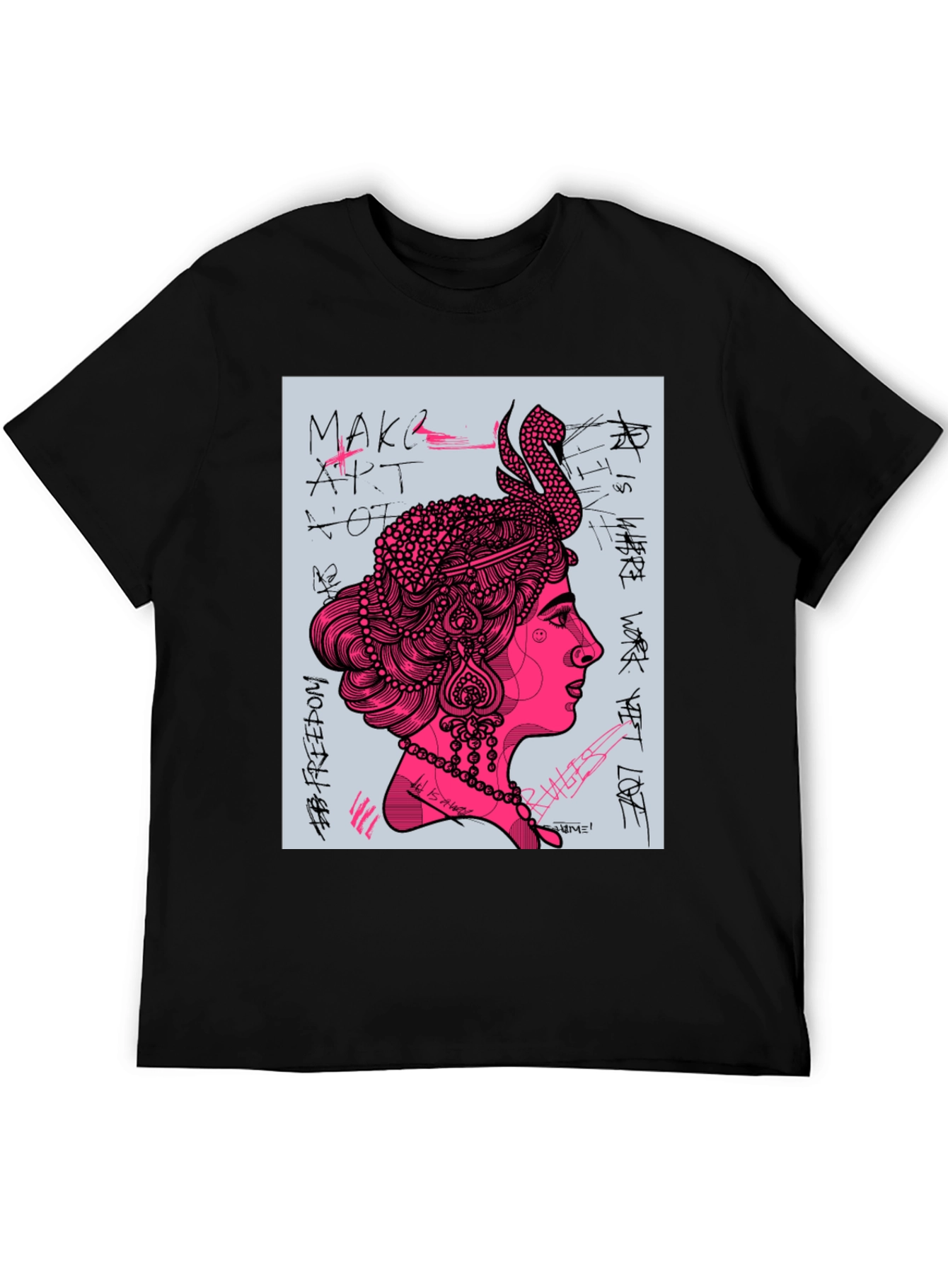 Artsy Graphic Print Tee