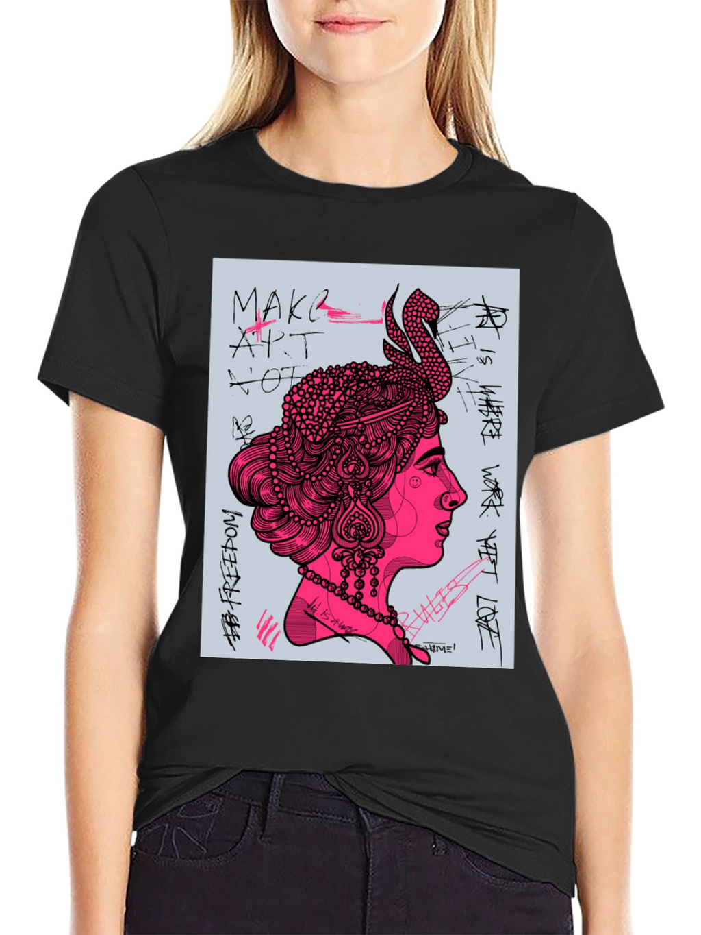 Artsy Graphic Print Tee
