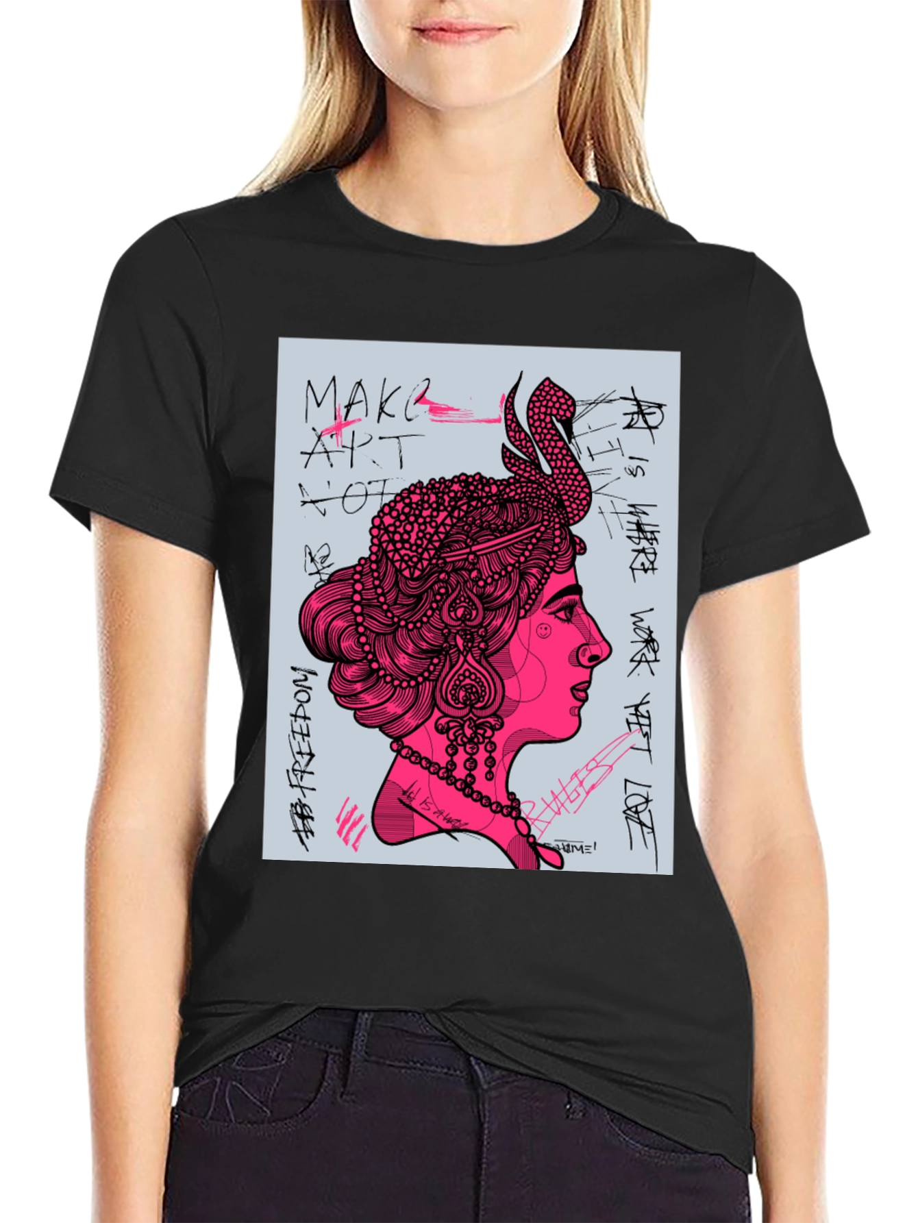 Artsy Graphic Print Tee