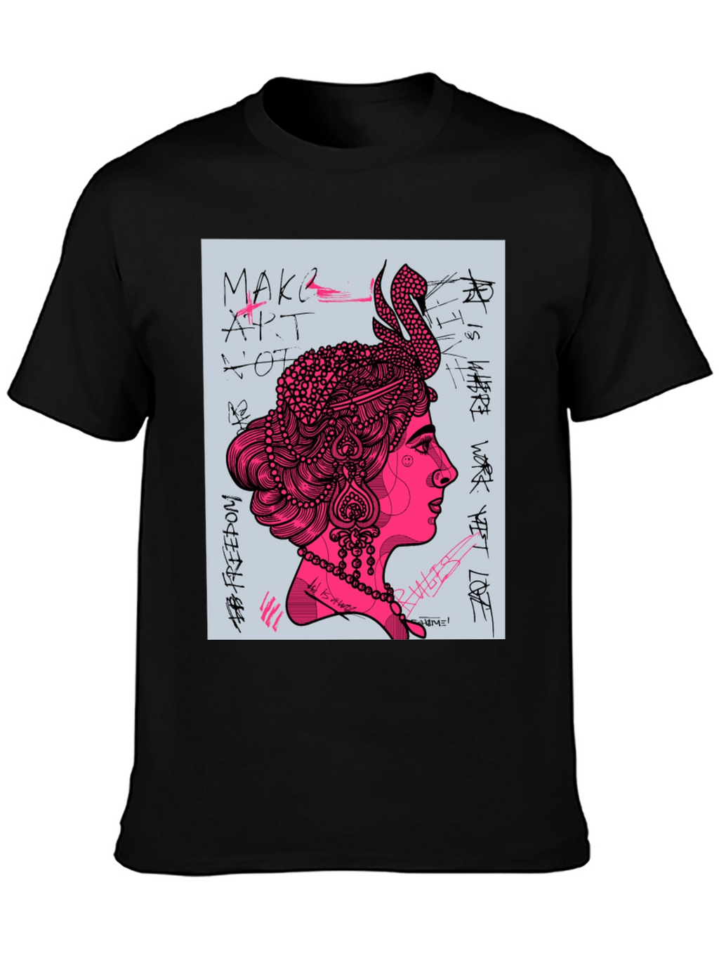 Artsy Graphic Print Tee