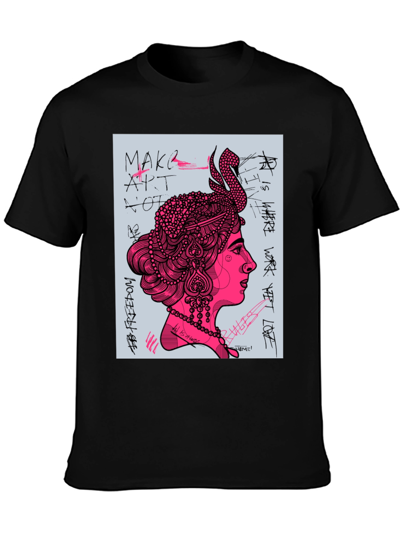Artsy Graphic Print Tee