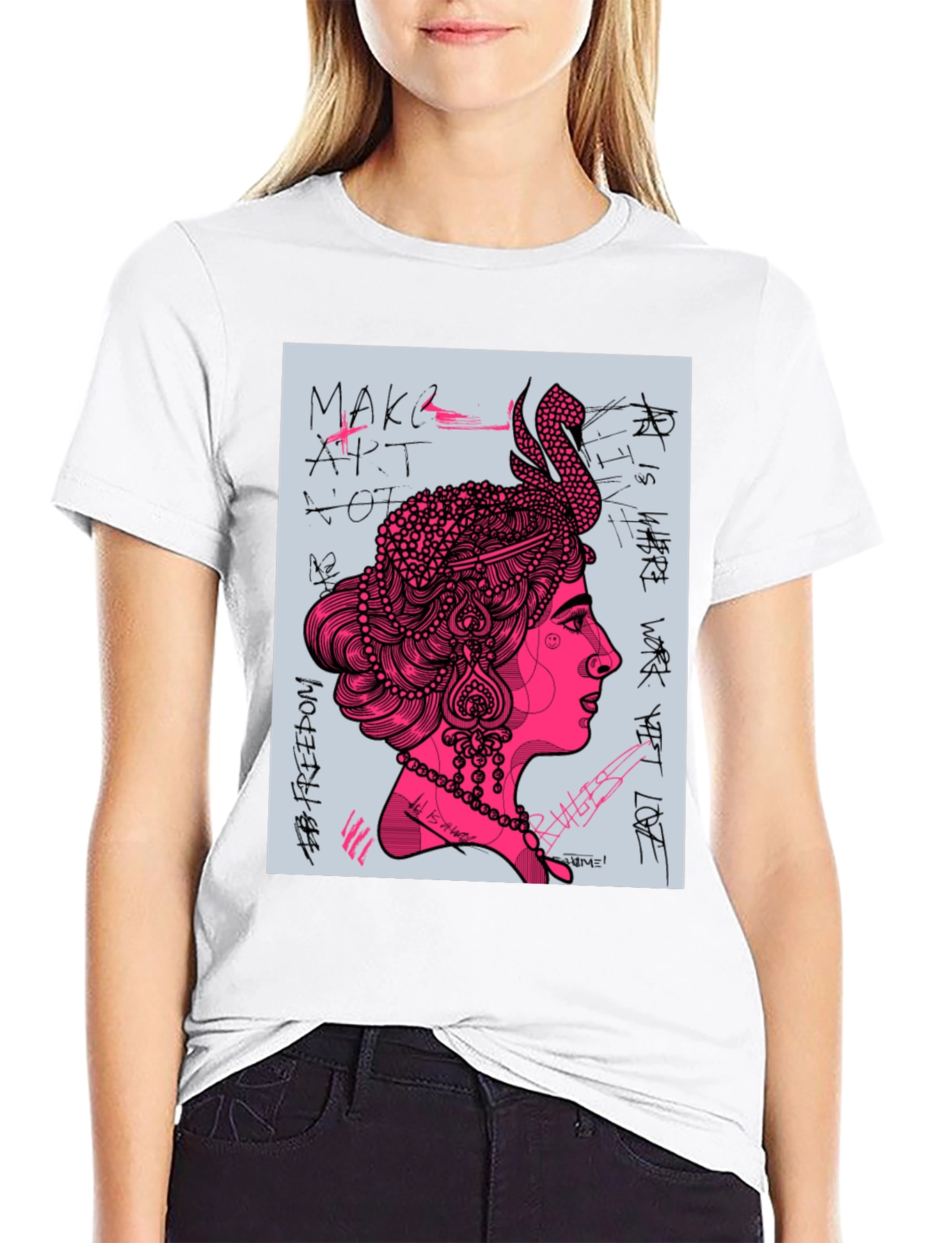 Artsy Graphic Print Tee