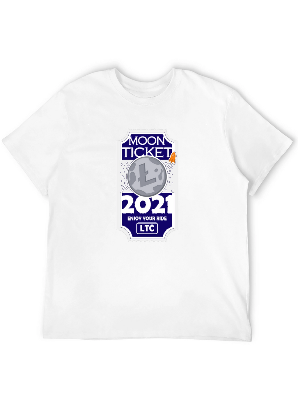 Litecoin Moon Ticket 2021 T-Shirt