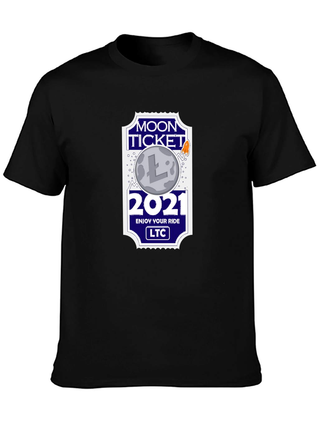 Litecoin Moon Ticket 2021 T-Shirt