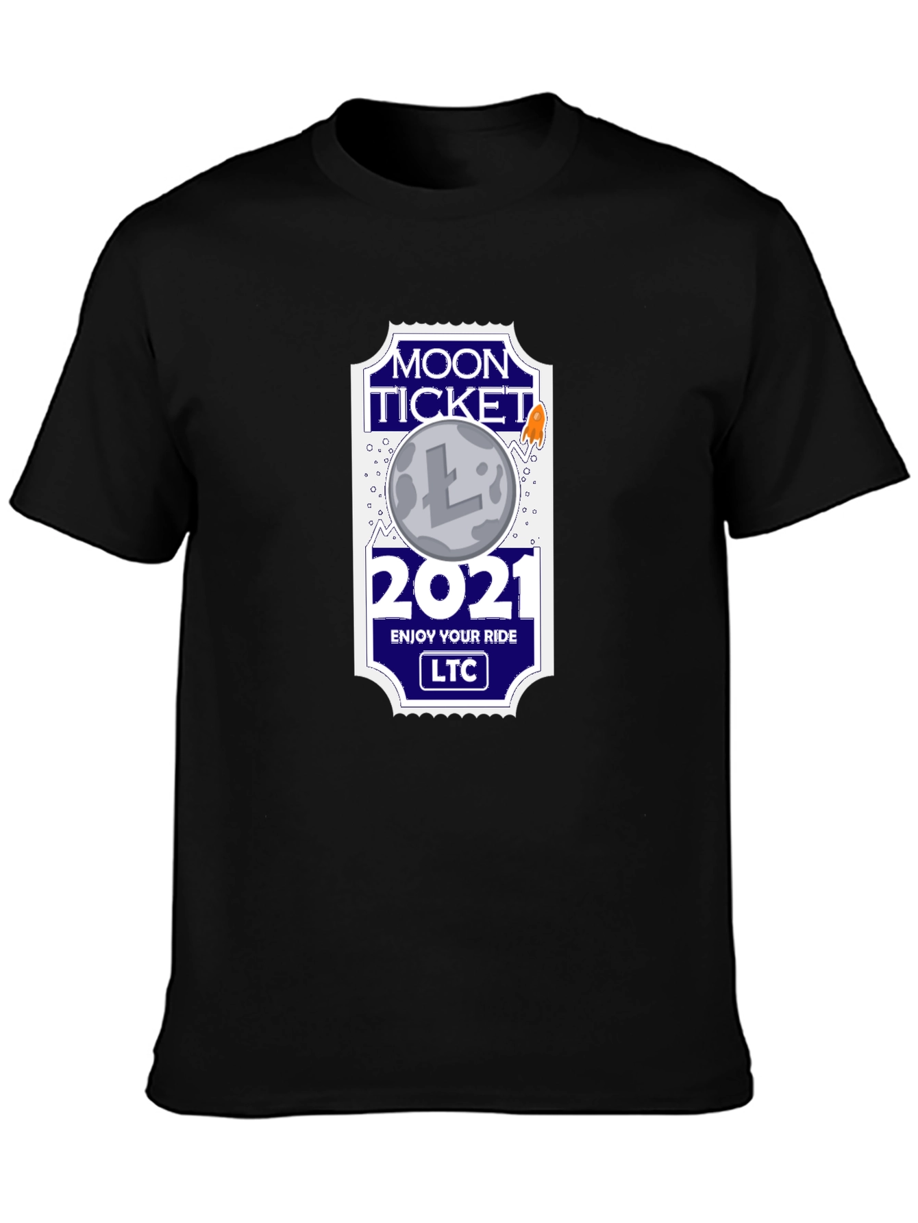 Litecoin Moon Ticket 2021 T-Shirt