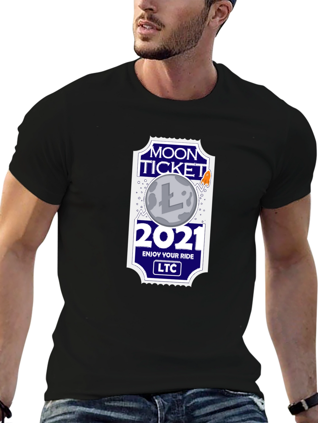 Litecoin Moon Ticket 2021 T-Shirt
