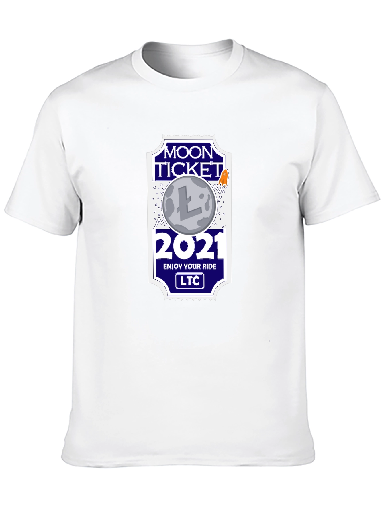 Litecoin Moon Ticket 2021 T-Shirt