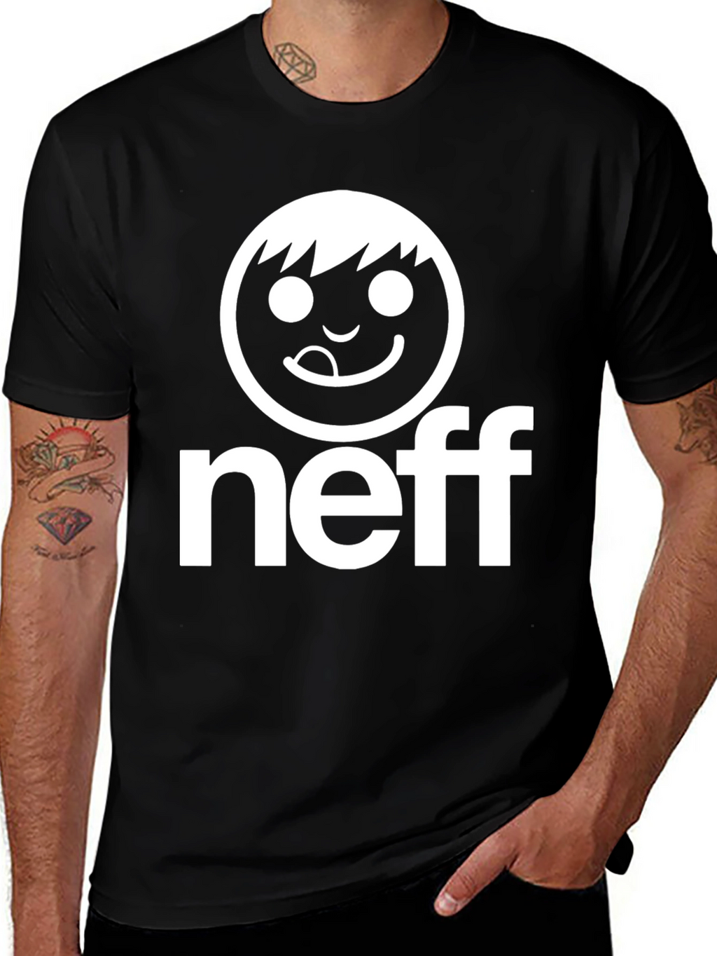 Neff Logo Graphic Tee - Black