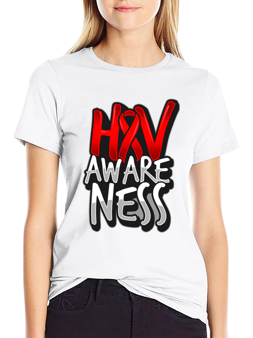HIV Awareness Graphic T-Shirt