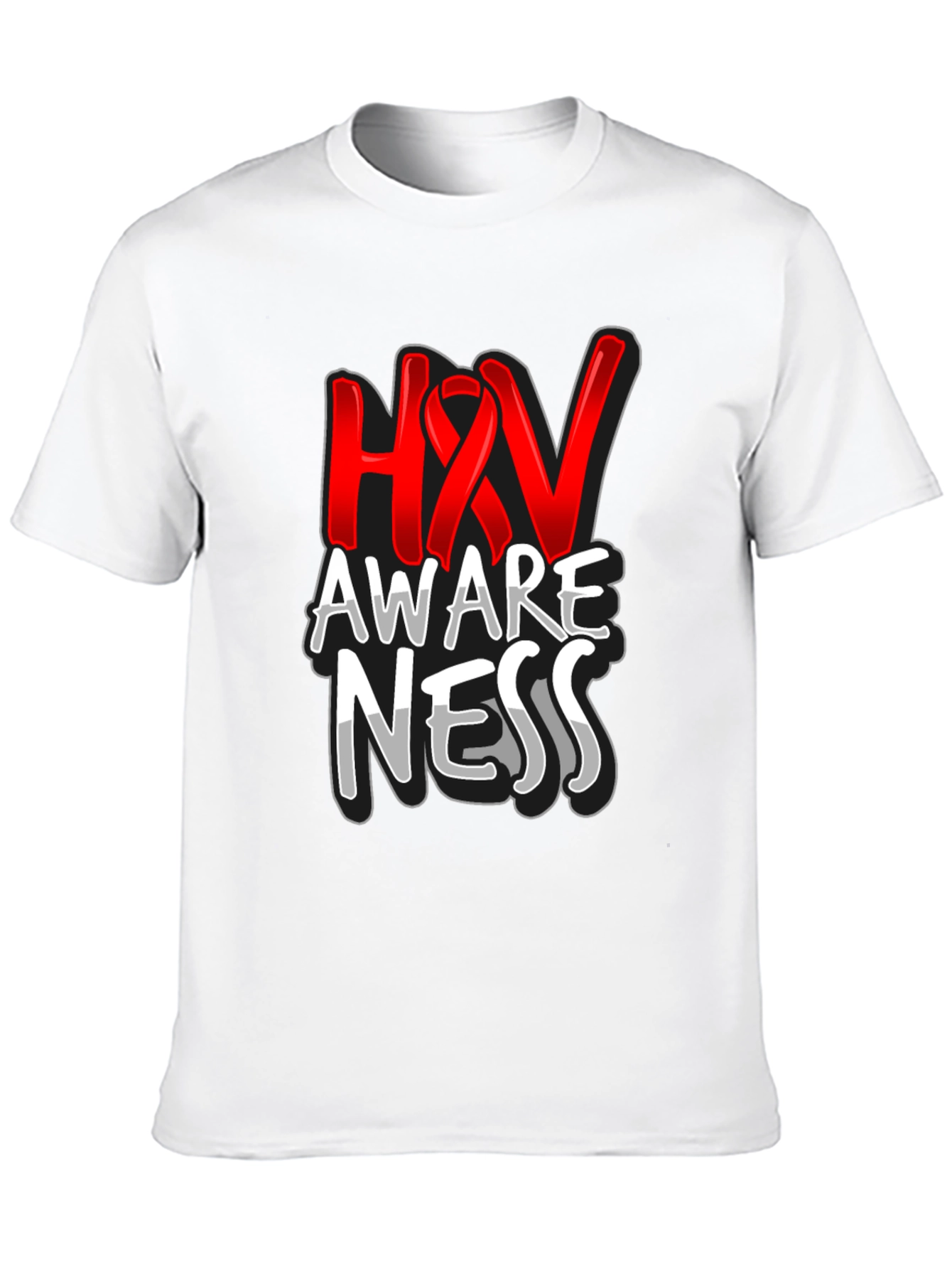 HIV Awareness Graphic T-Shirt