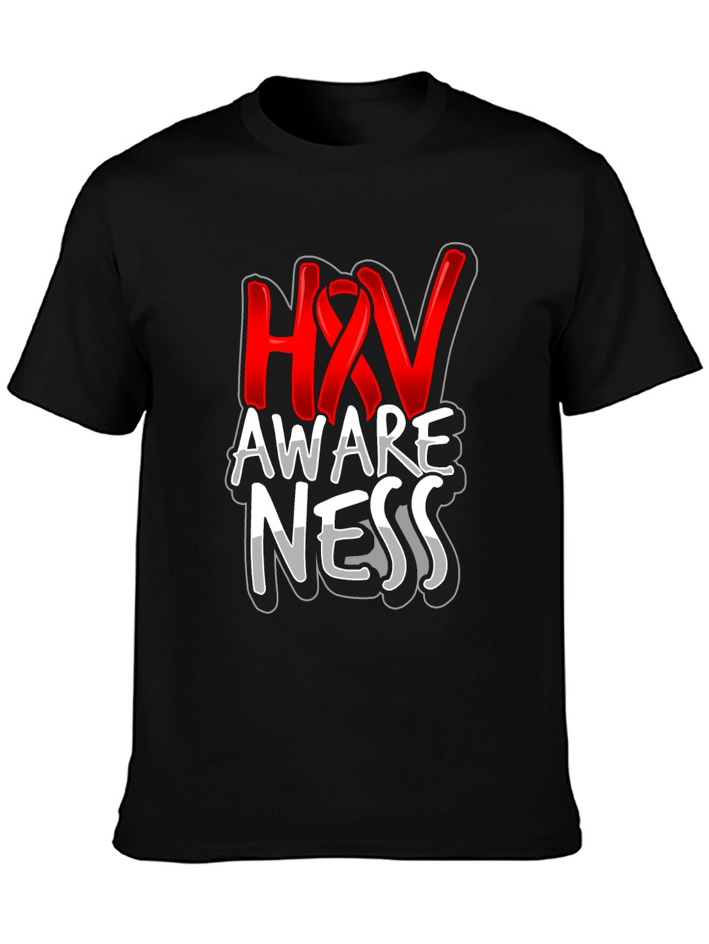 HIV Awareness Graphic T-Shirt