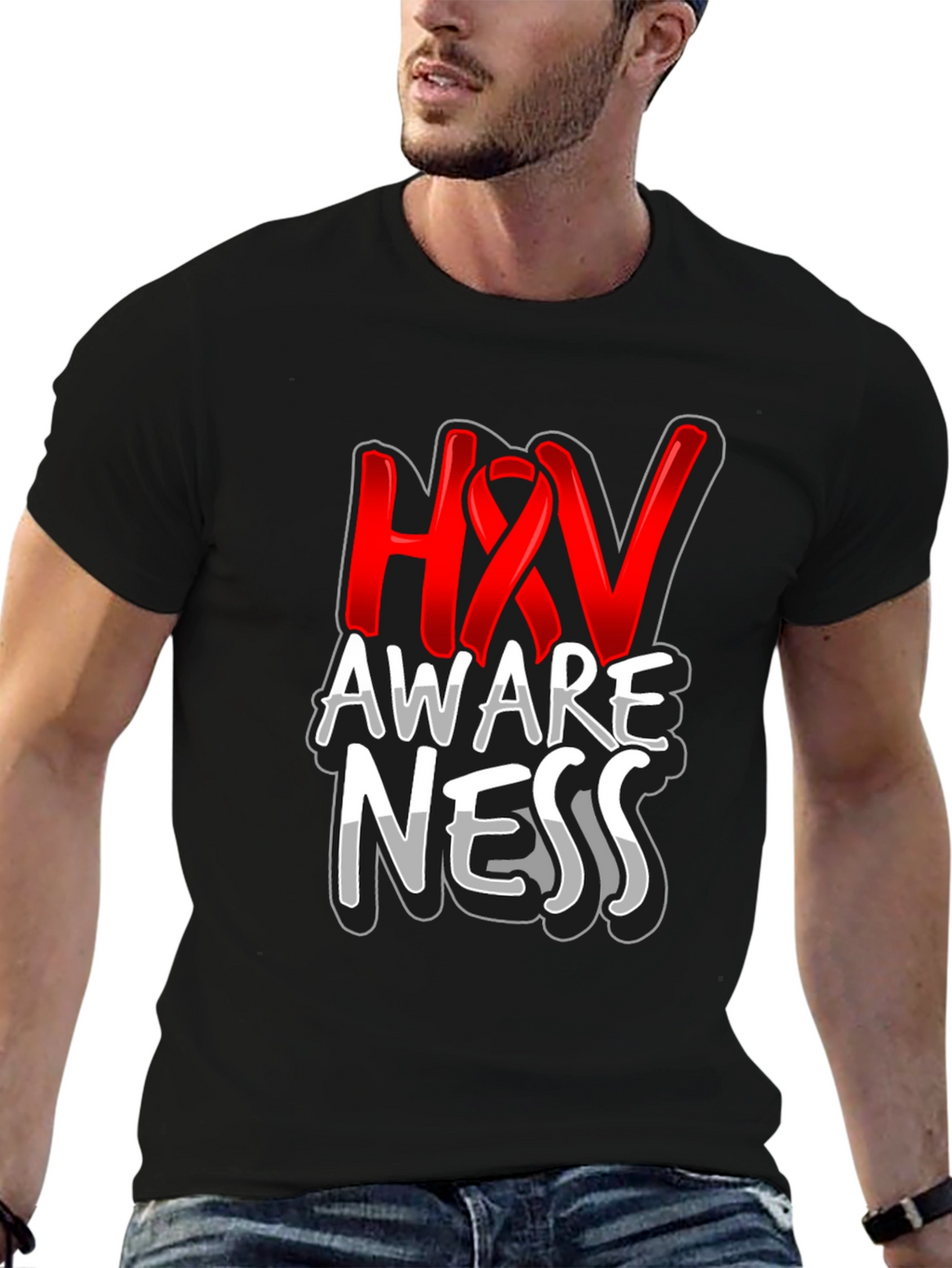 HIV Awareness Graphic T-Shirt