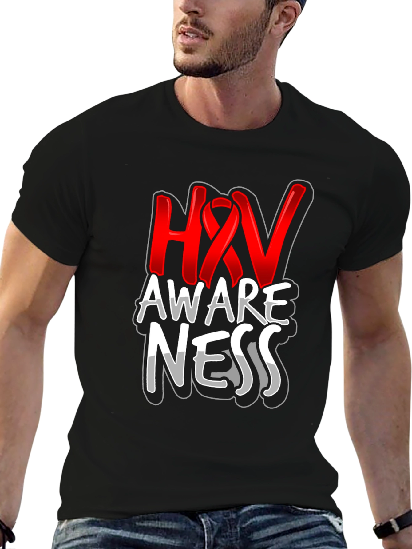HIV Awareness Graphic T-Shirt