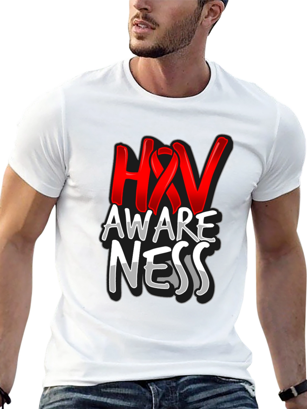 HIV Awareness Graphic T-Shirt