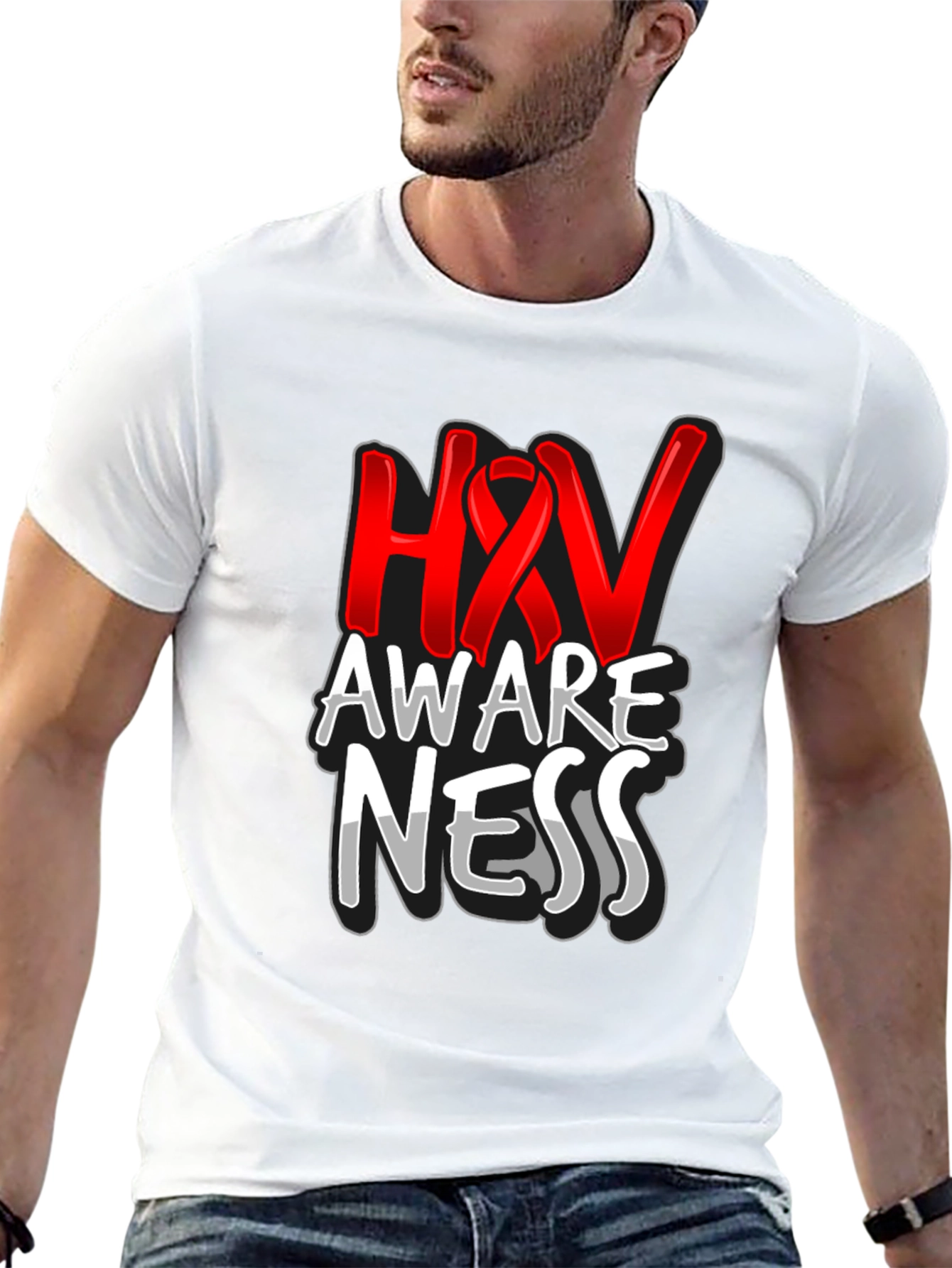 HIV Awareness Graphic T-Shirt