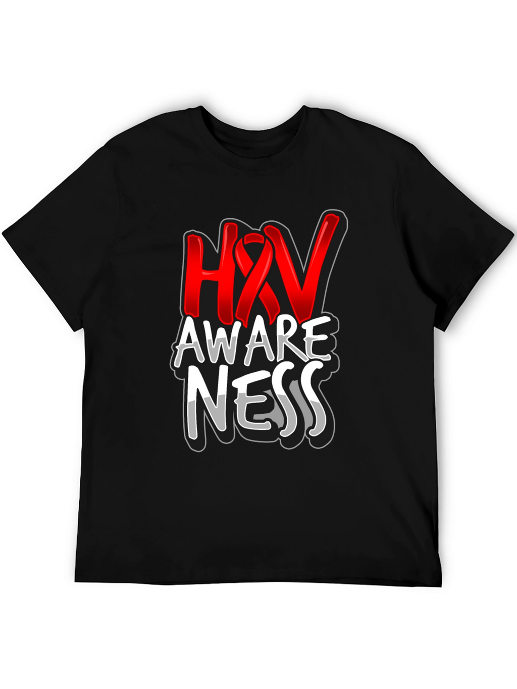 HIV Awareness Graphic T-Shirt