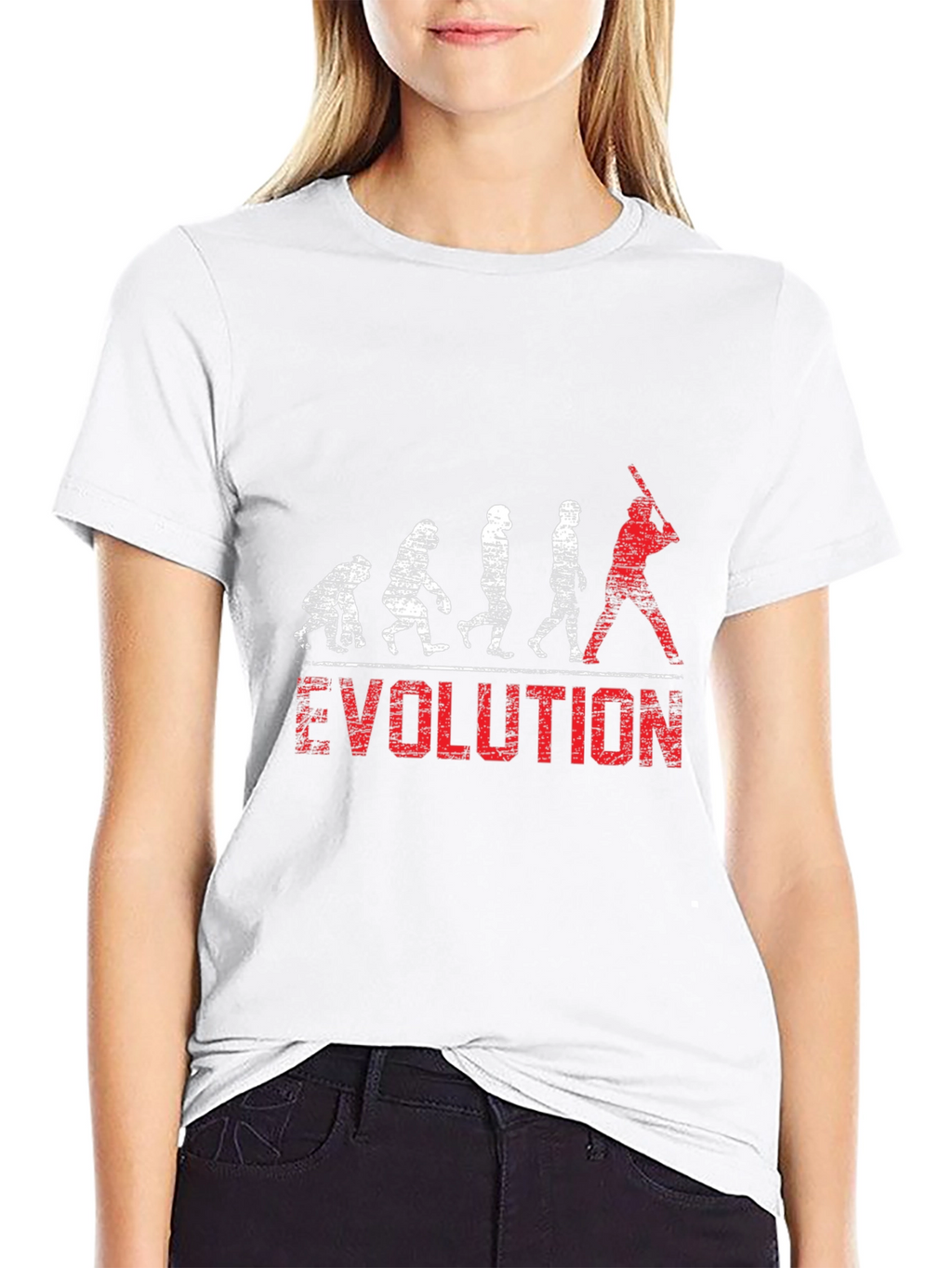 Baseball Evolution T-Shirt - Black Cotton Tee