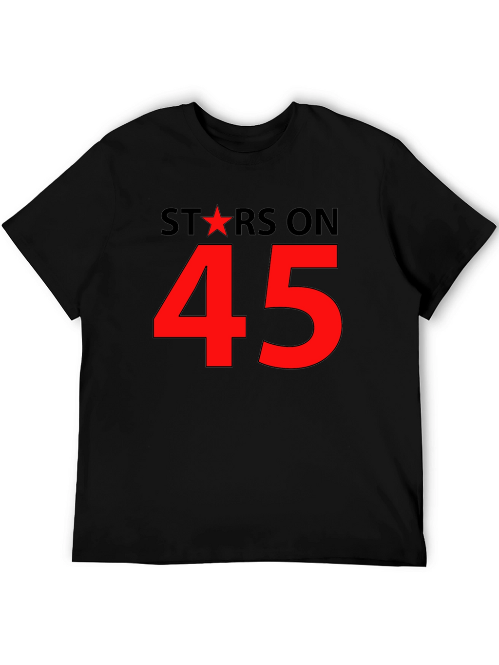 Stars on 45 Black T-Shirt
