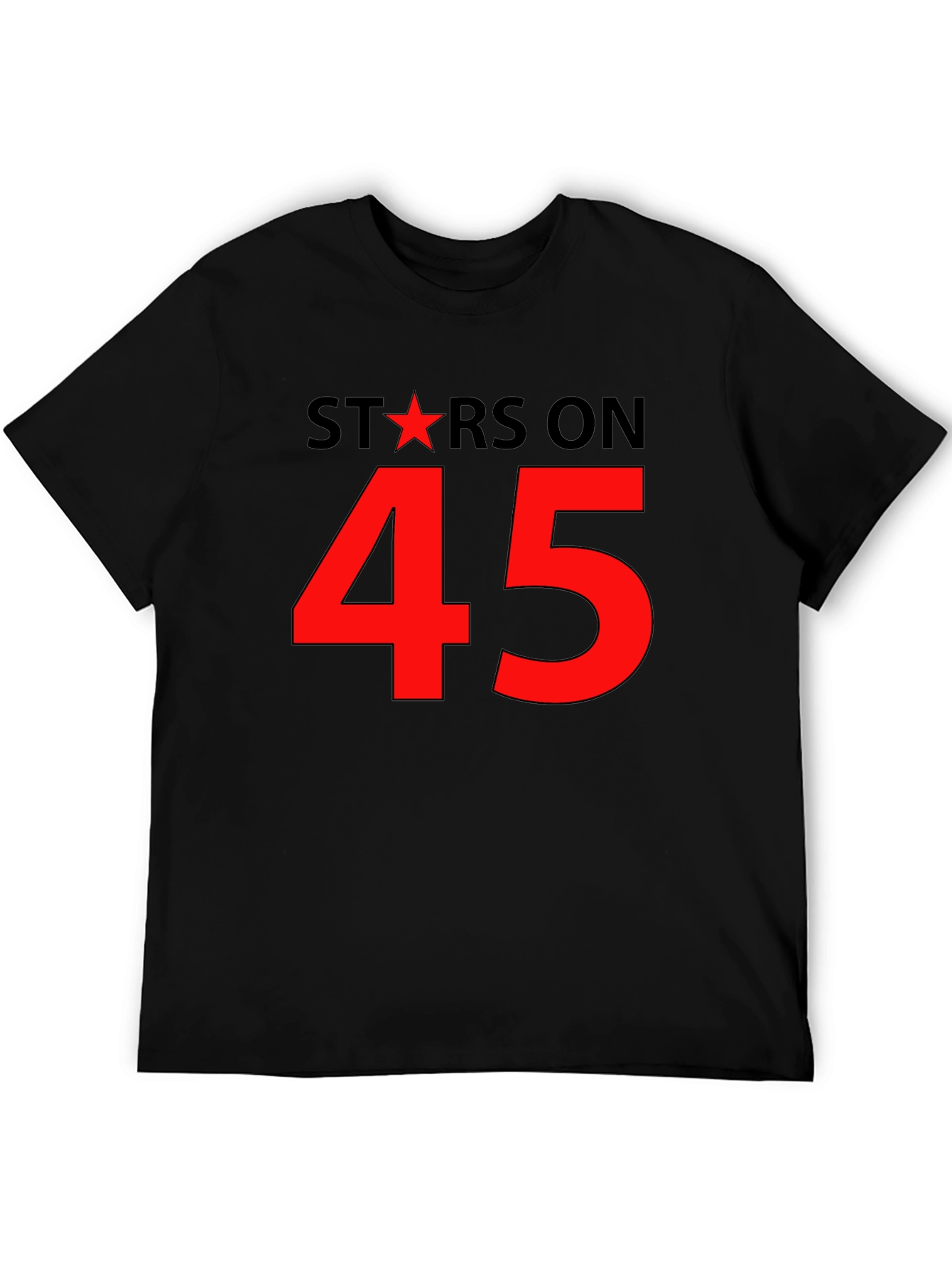Stars on 45 Black T-Shirt