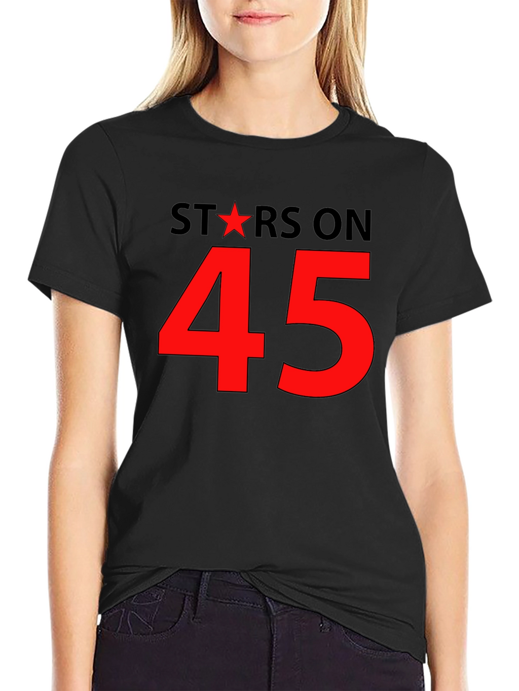 Stars on 45 Black T-Shirt