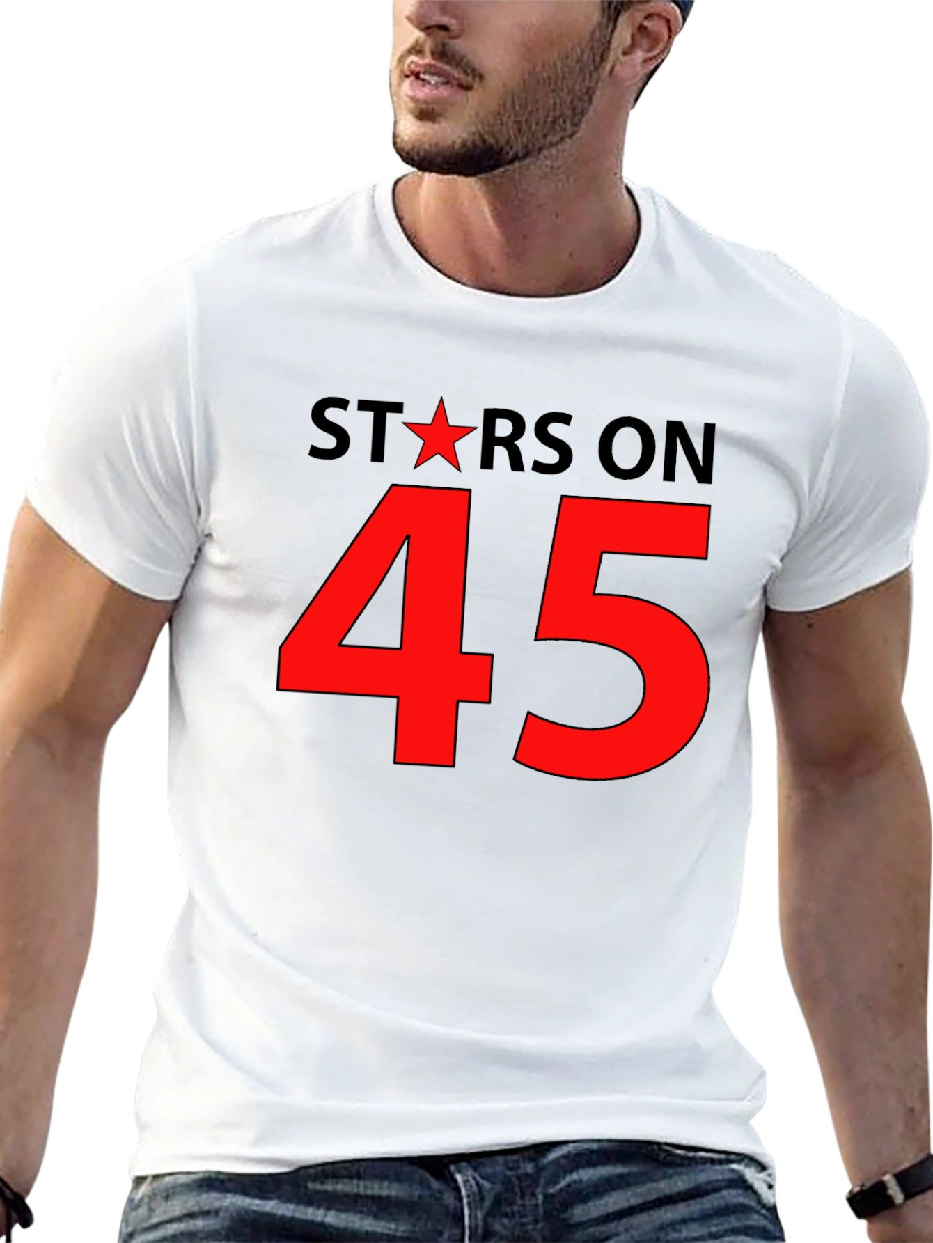 Stars on 45 Black T-Shirt