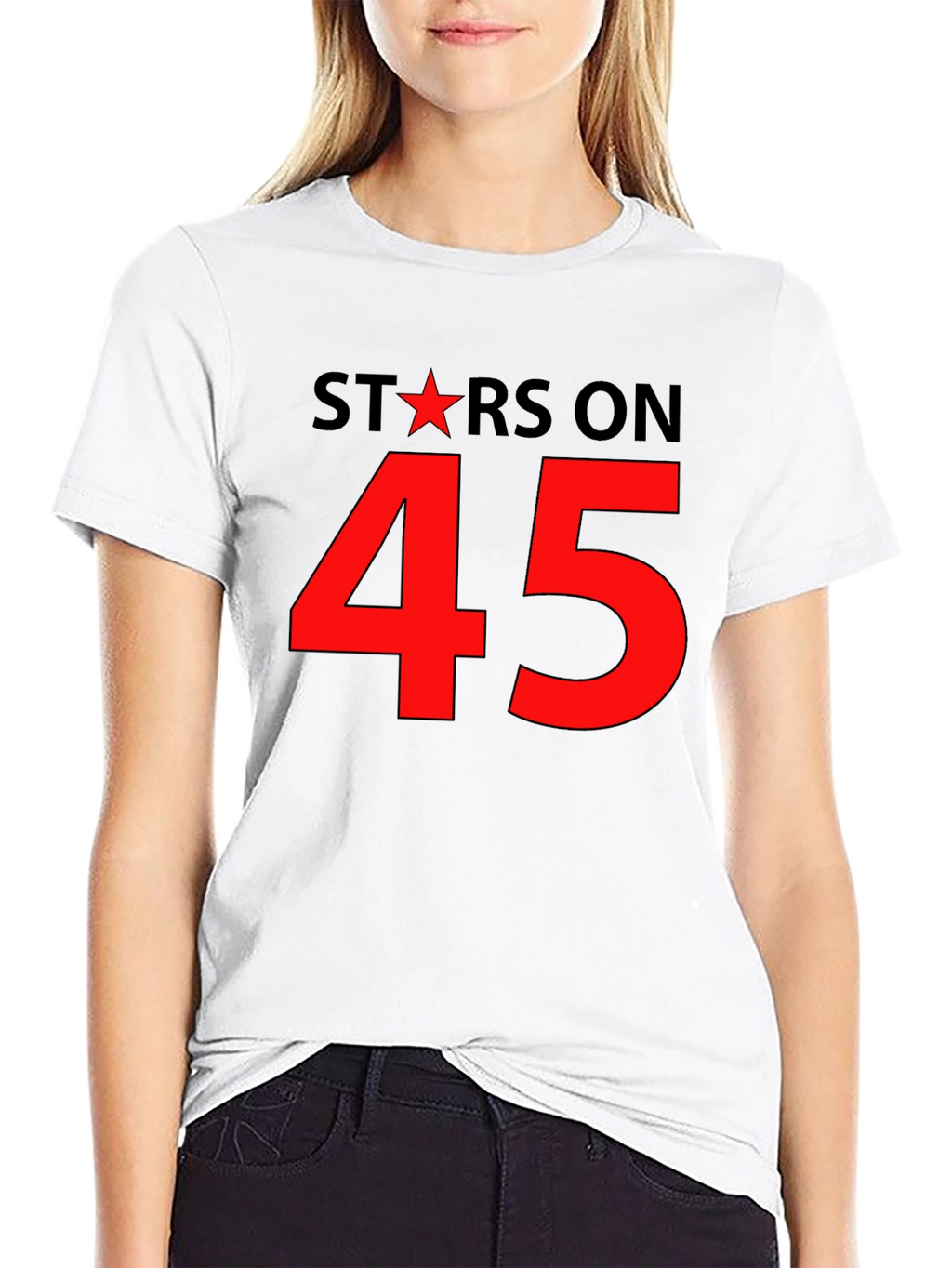 Stars on 45 Black T-Shirt
