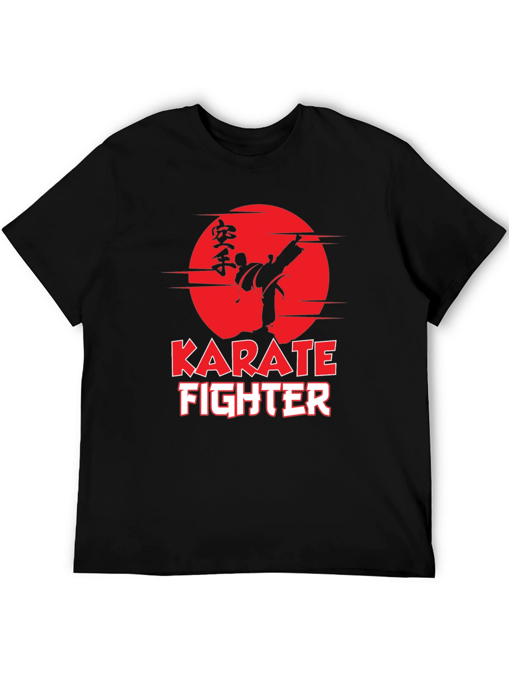 Karate Fighter Graphic Tee - Martial Arts Style