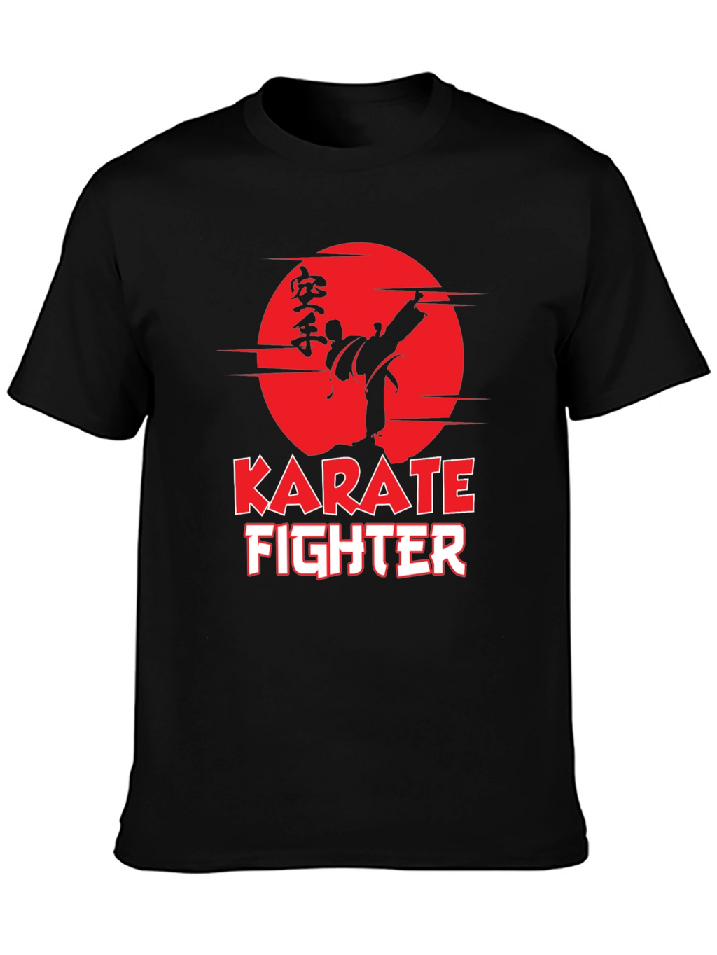 Karate Fighter Graphic Tee - Martial Arts Style