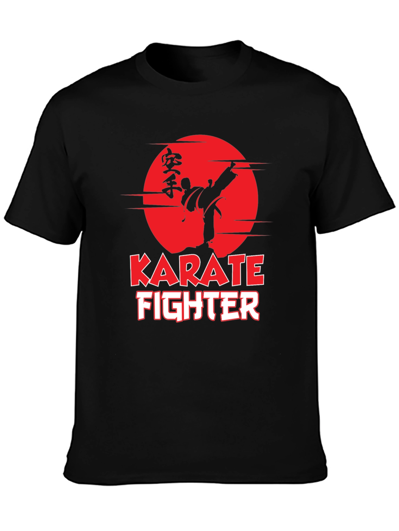 Karate Fighter Graphic Tee - Martial Arts Style