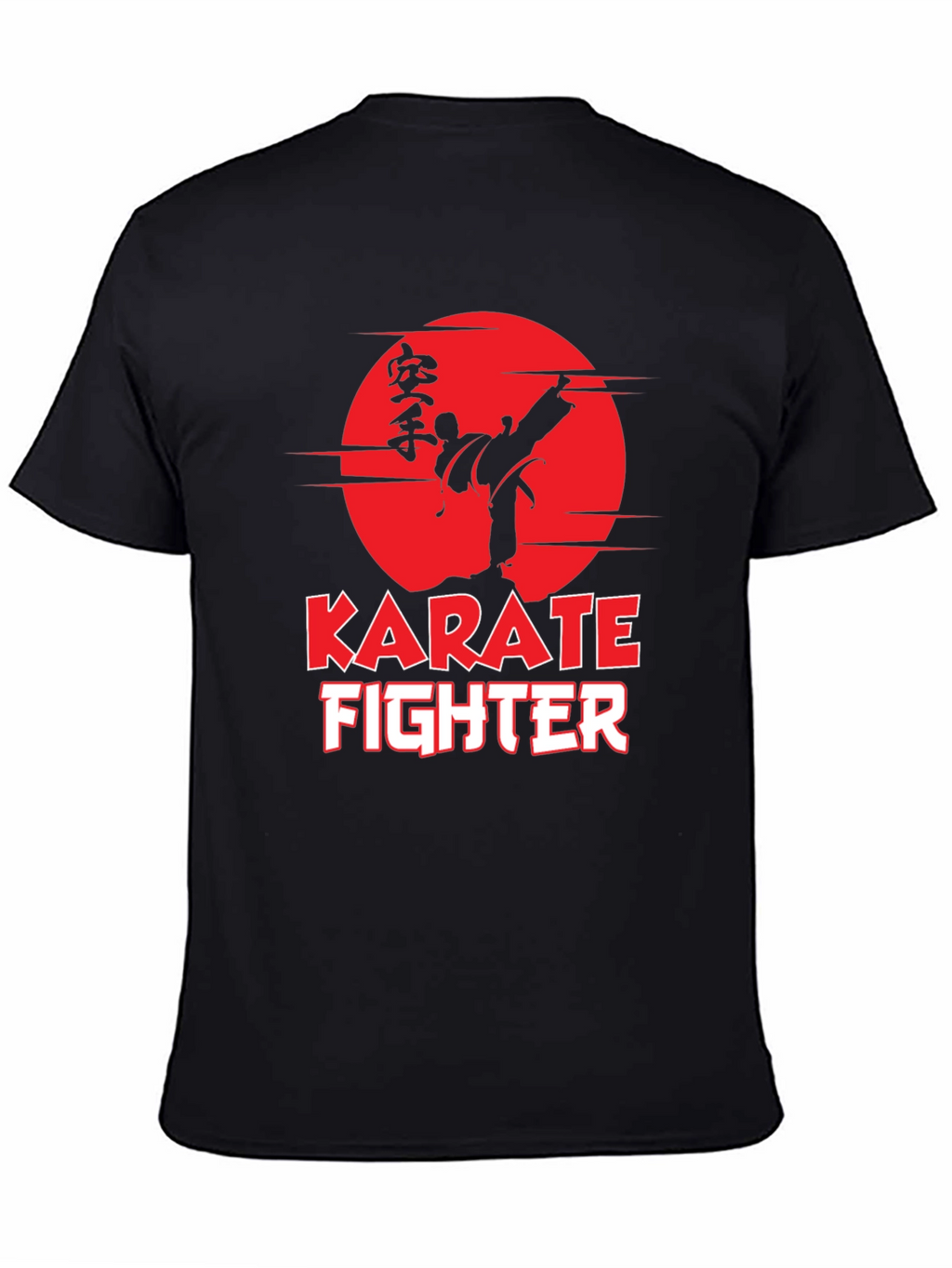Karate Fighter Graphic Tee - Martial Arts Style