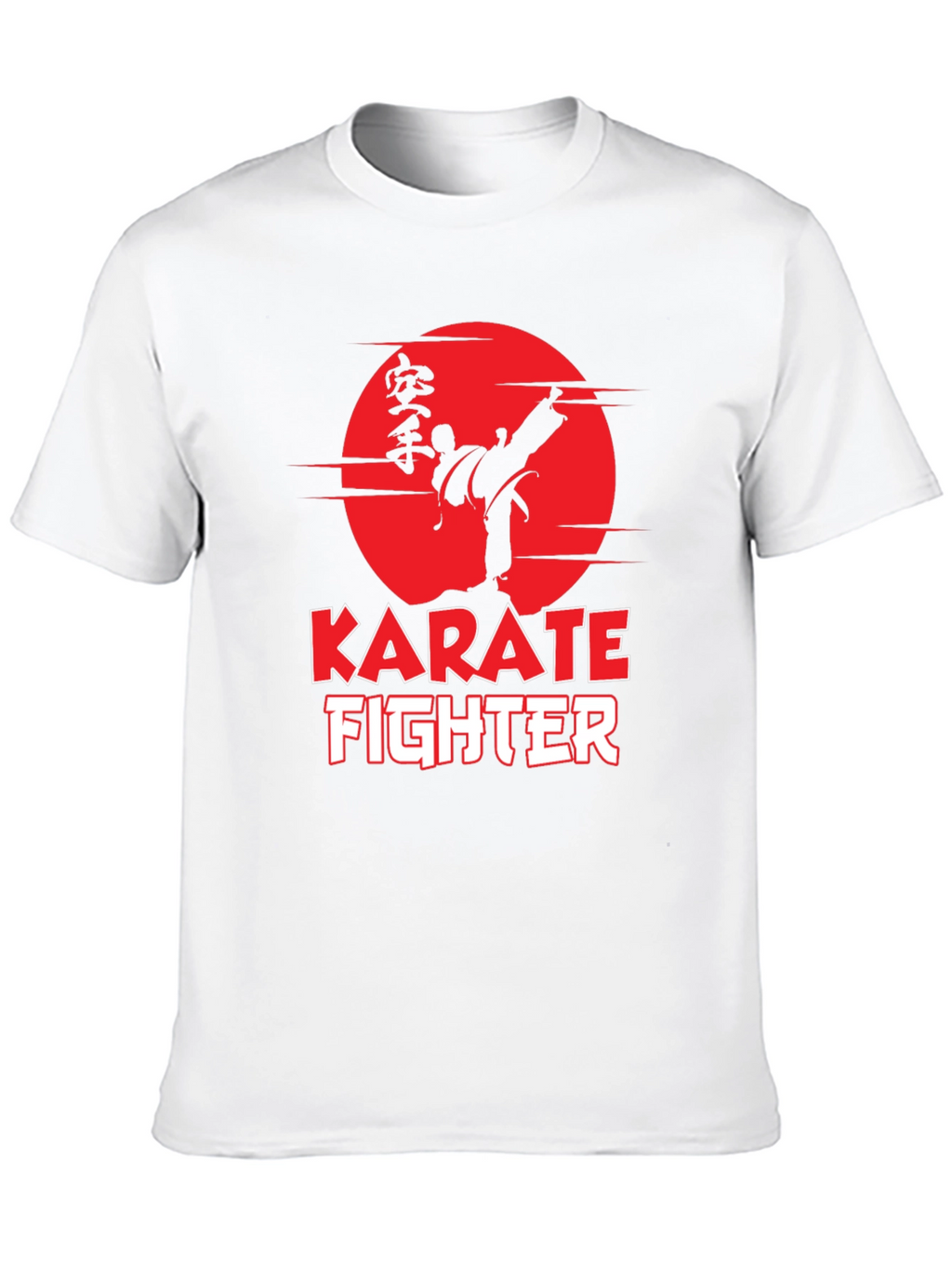 Karate Fighter Graphic Tee - Martial Arts Style