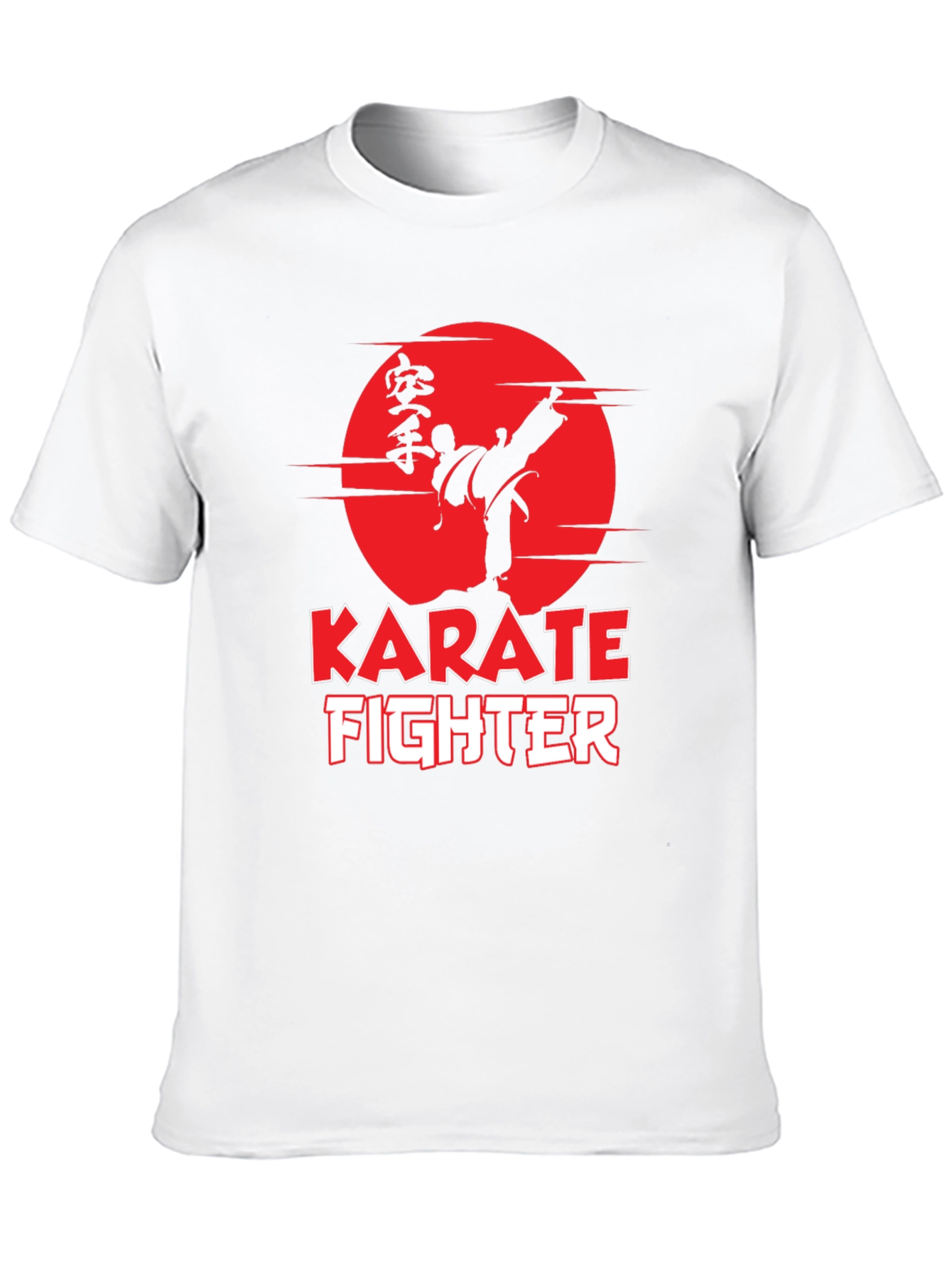 Karate Fighter Graphic Tee - Martial Arts Style