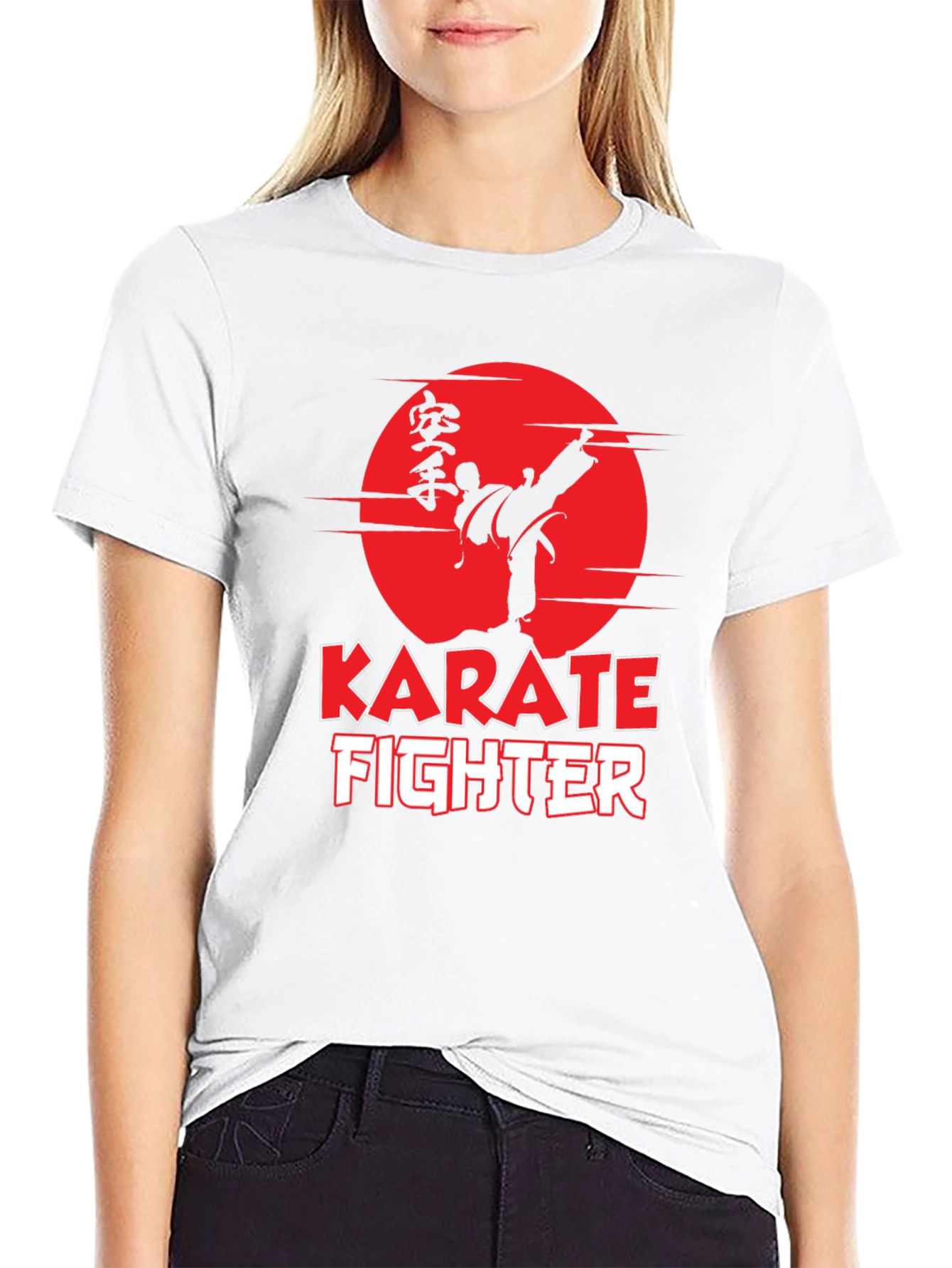 Karate Fighter Graphic Tee - Martial Arts Style