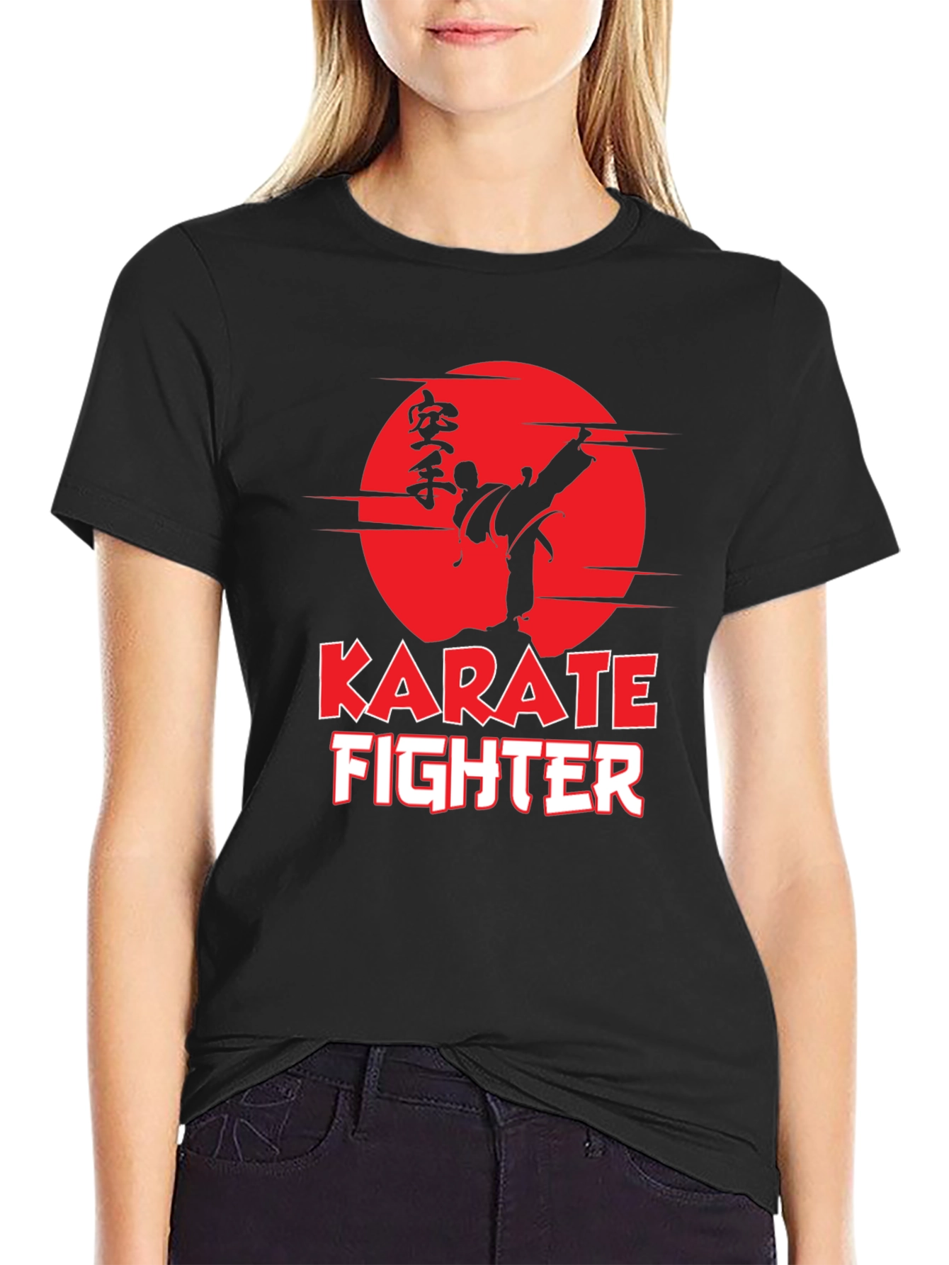 Karate Fighter Graphic Tee - Martial Arts Style