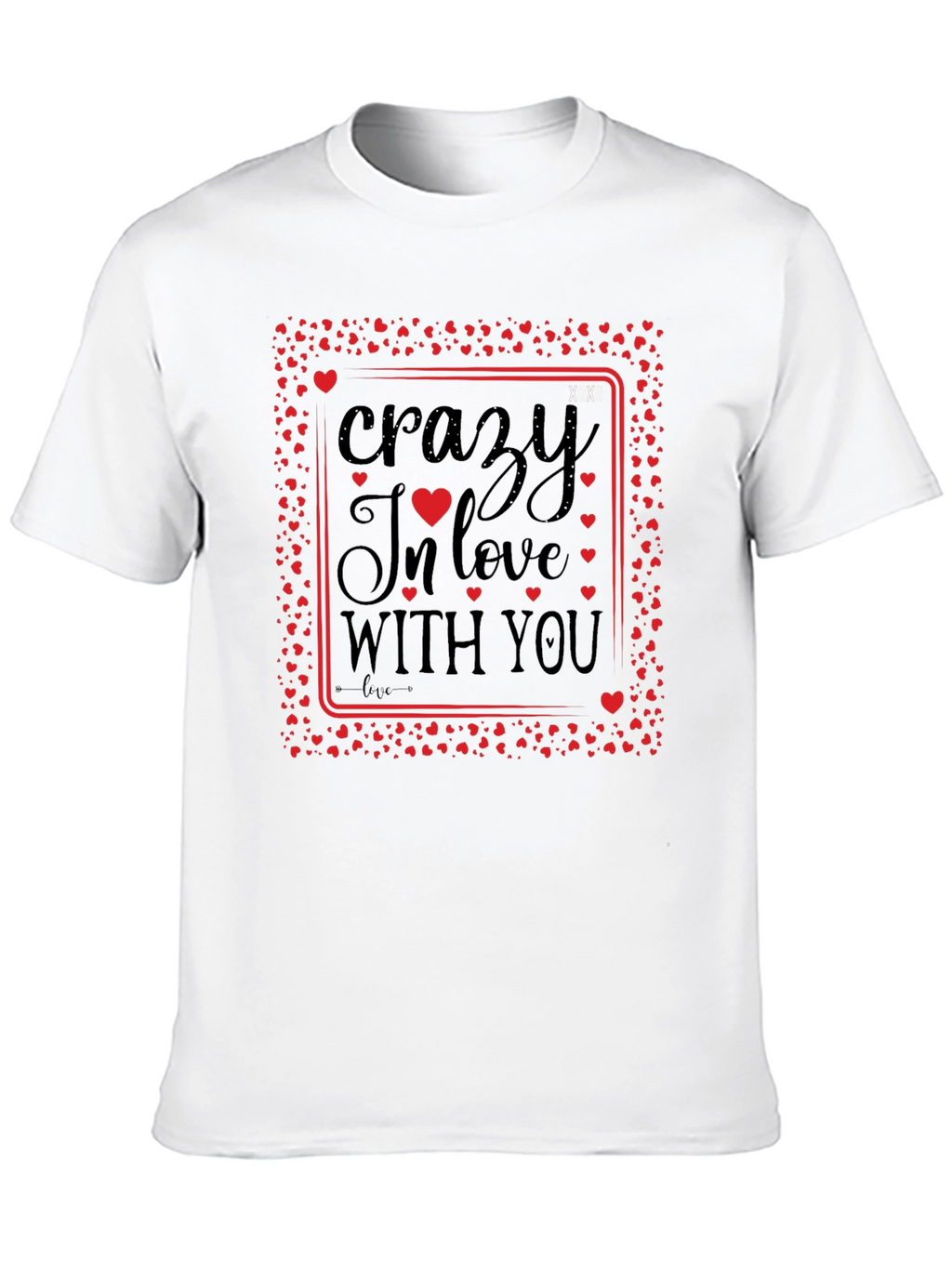 Crazy In Love With You Black Graphic Tee