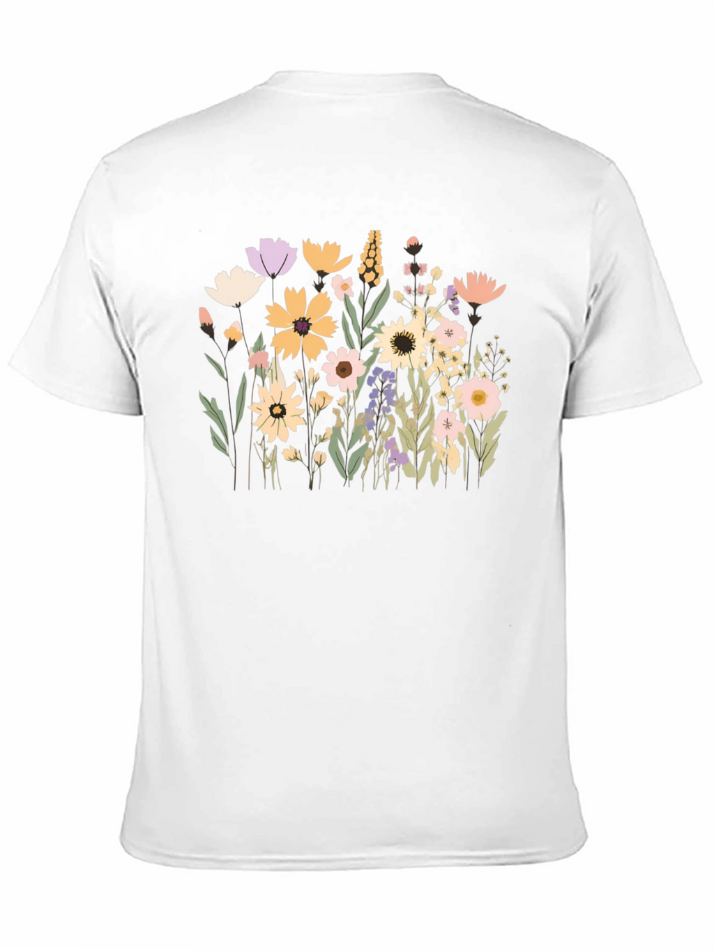 Floral Black T-Shirt