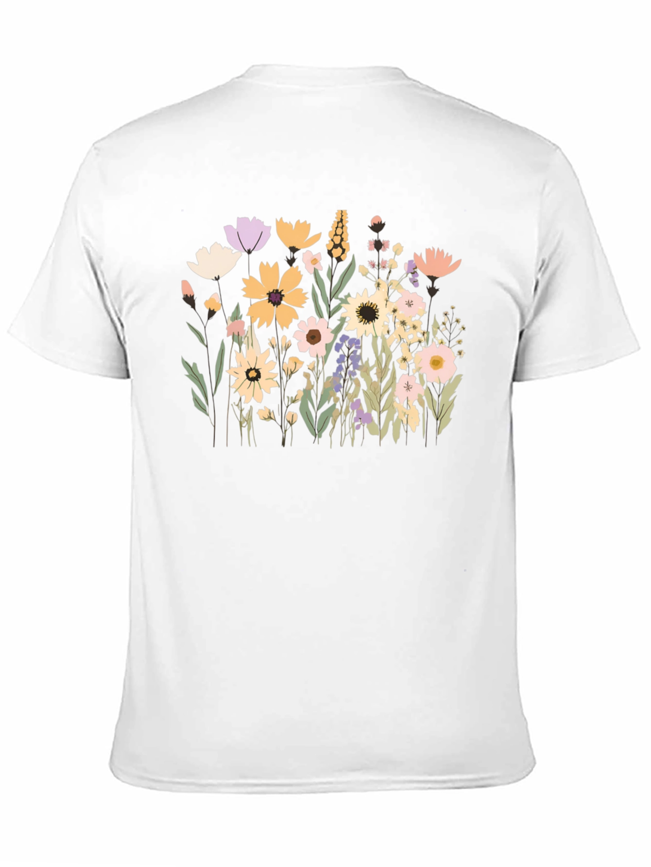 Floral Black T-Shirt
