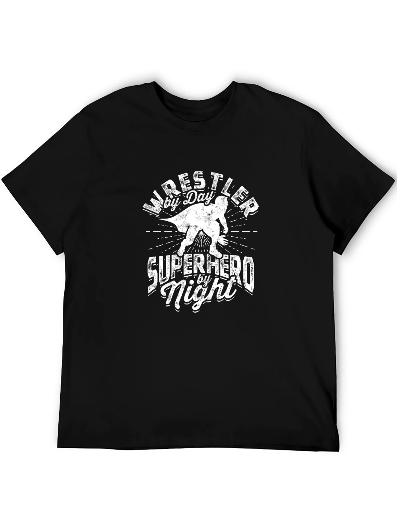 Wrestler Superhero Graphic T-Shirt
