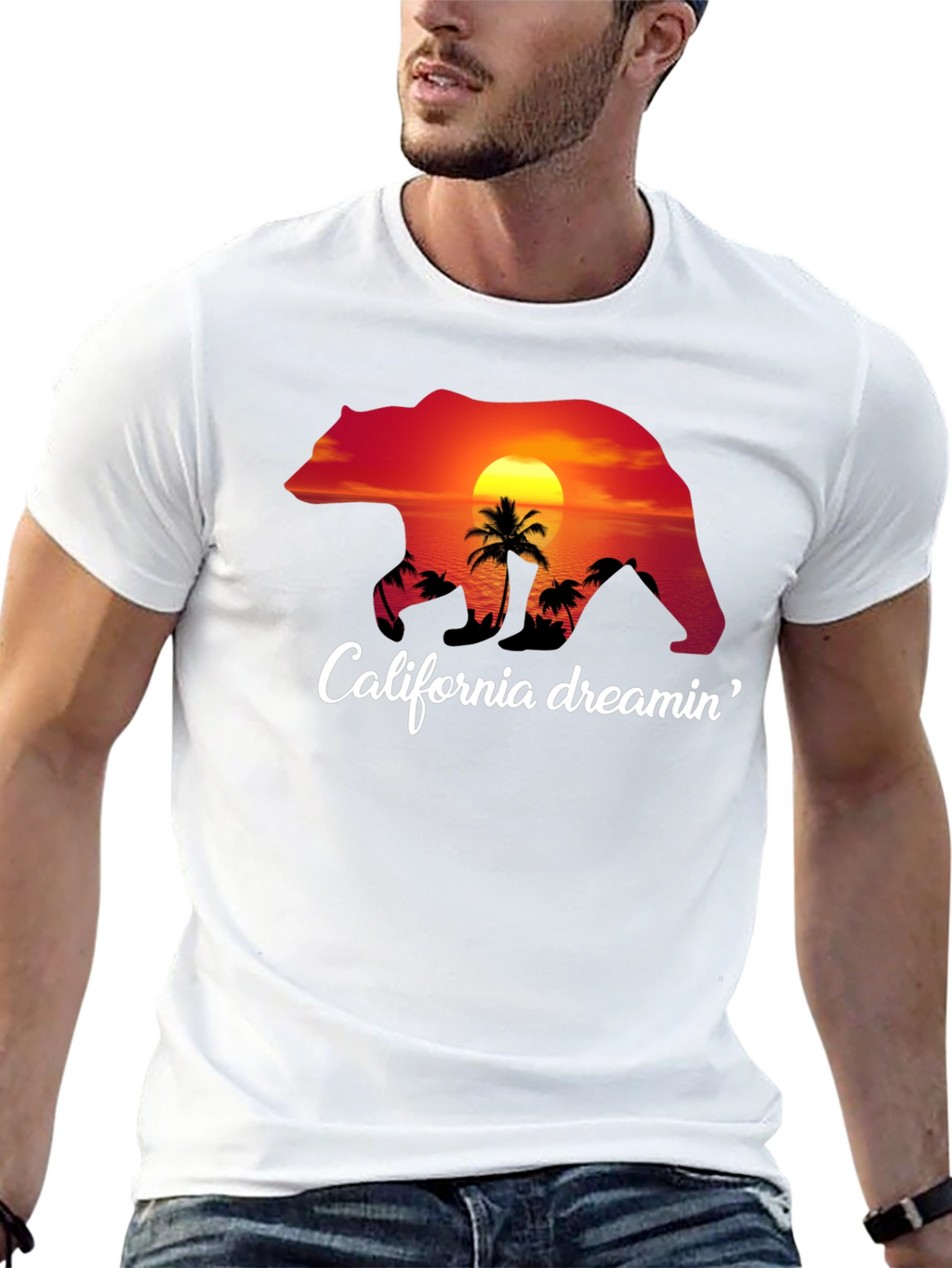 California Dreamin Bear Graphic Tee