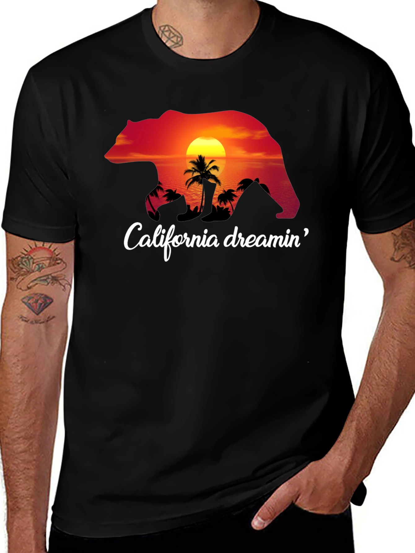 California Dreamin Bear Graphic Tee