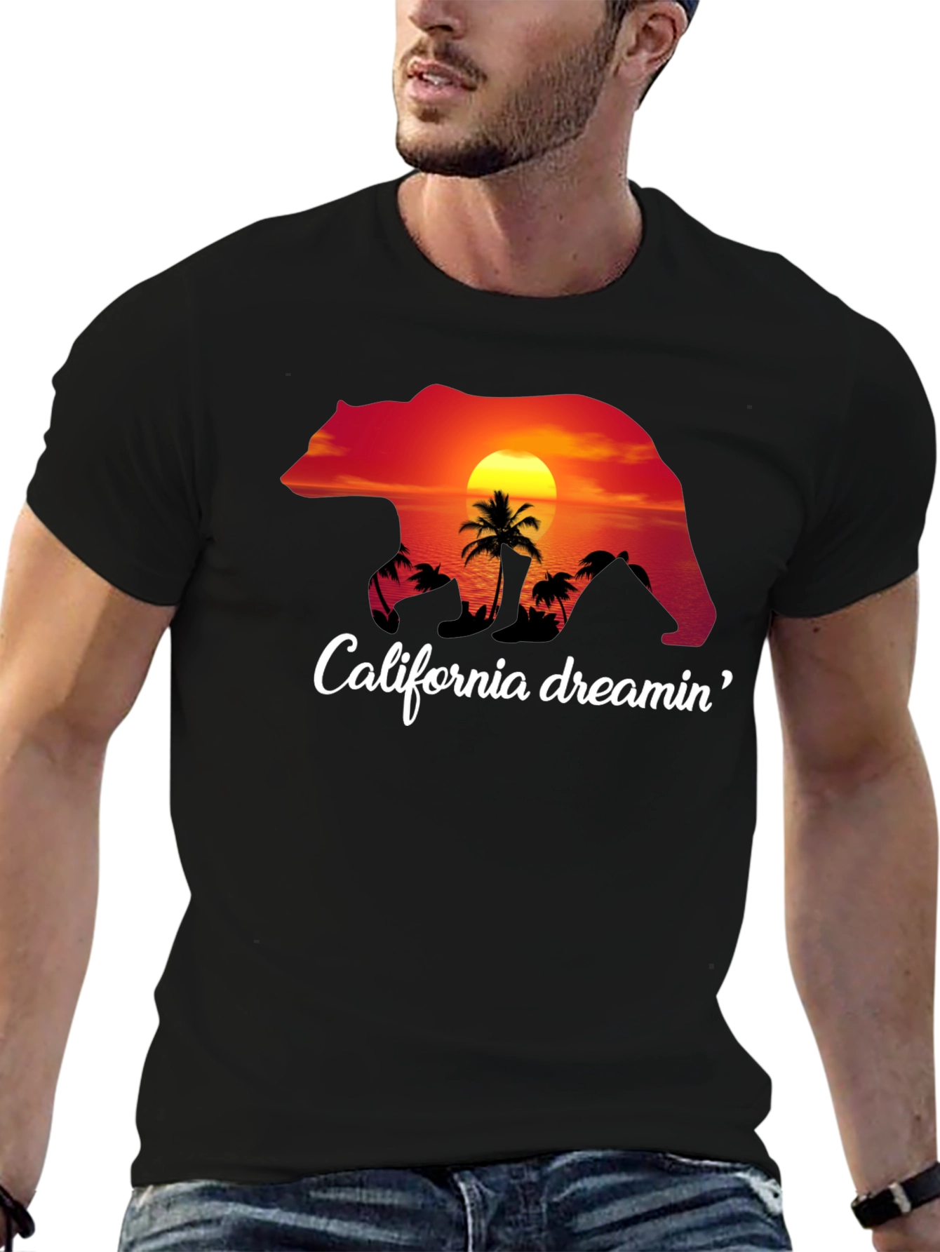 California Dreamin Bear Graphic Tee