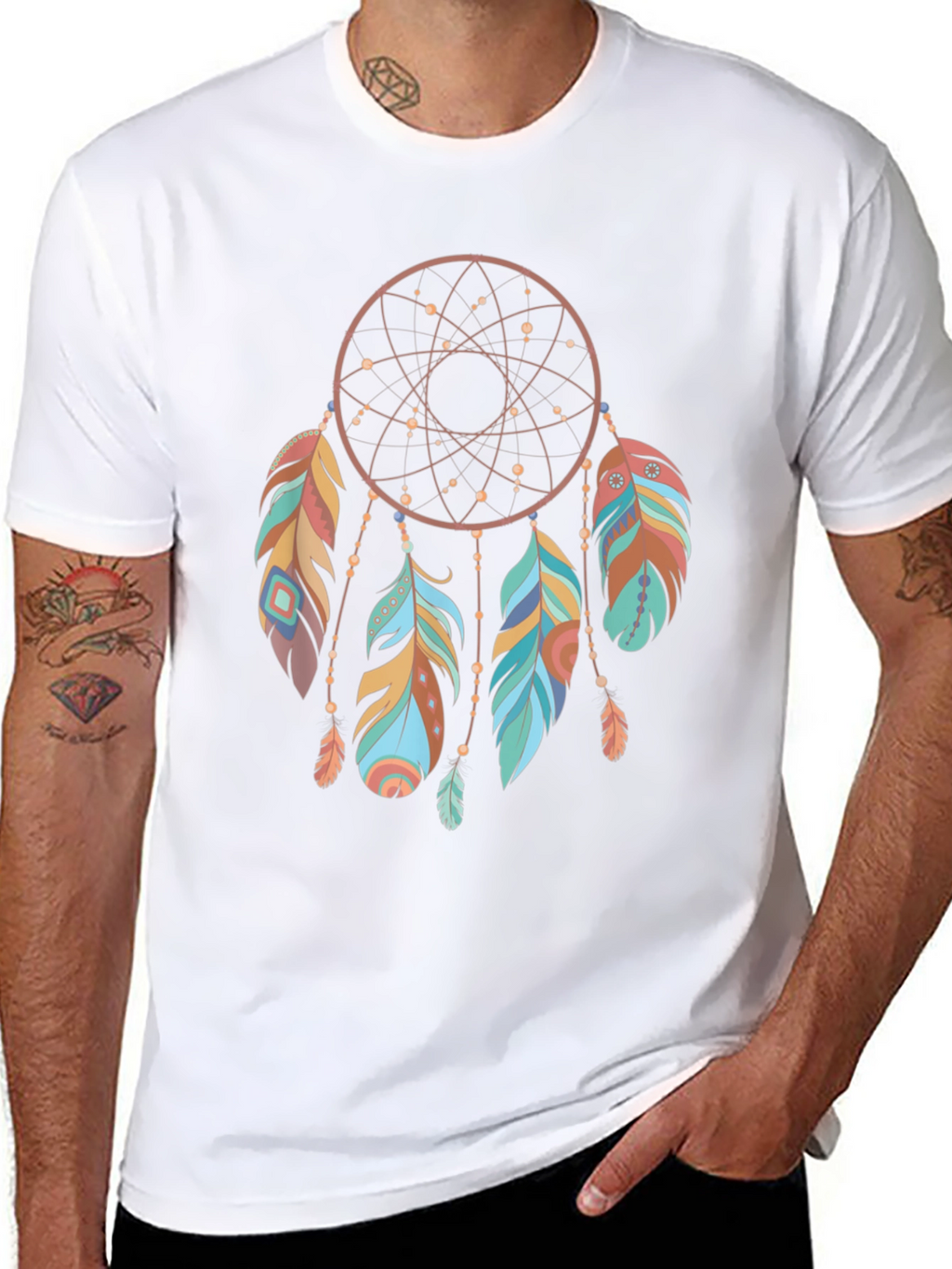 Dreamcatcher Graphic Tee - Boho Style