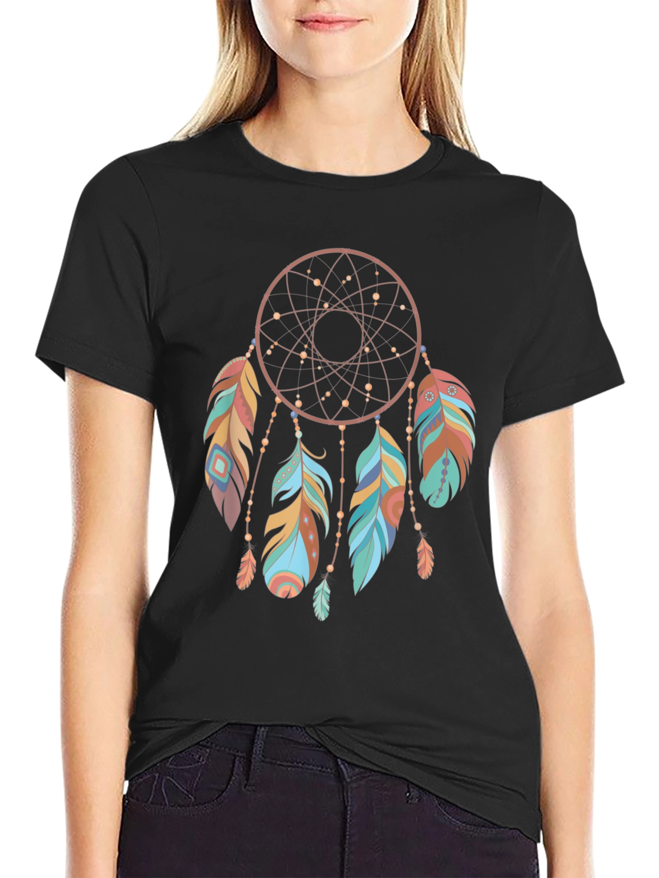 Dreamcatcher Graphic Tee - Boho Style