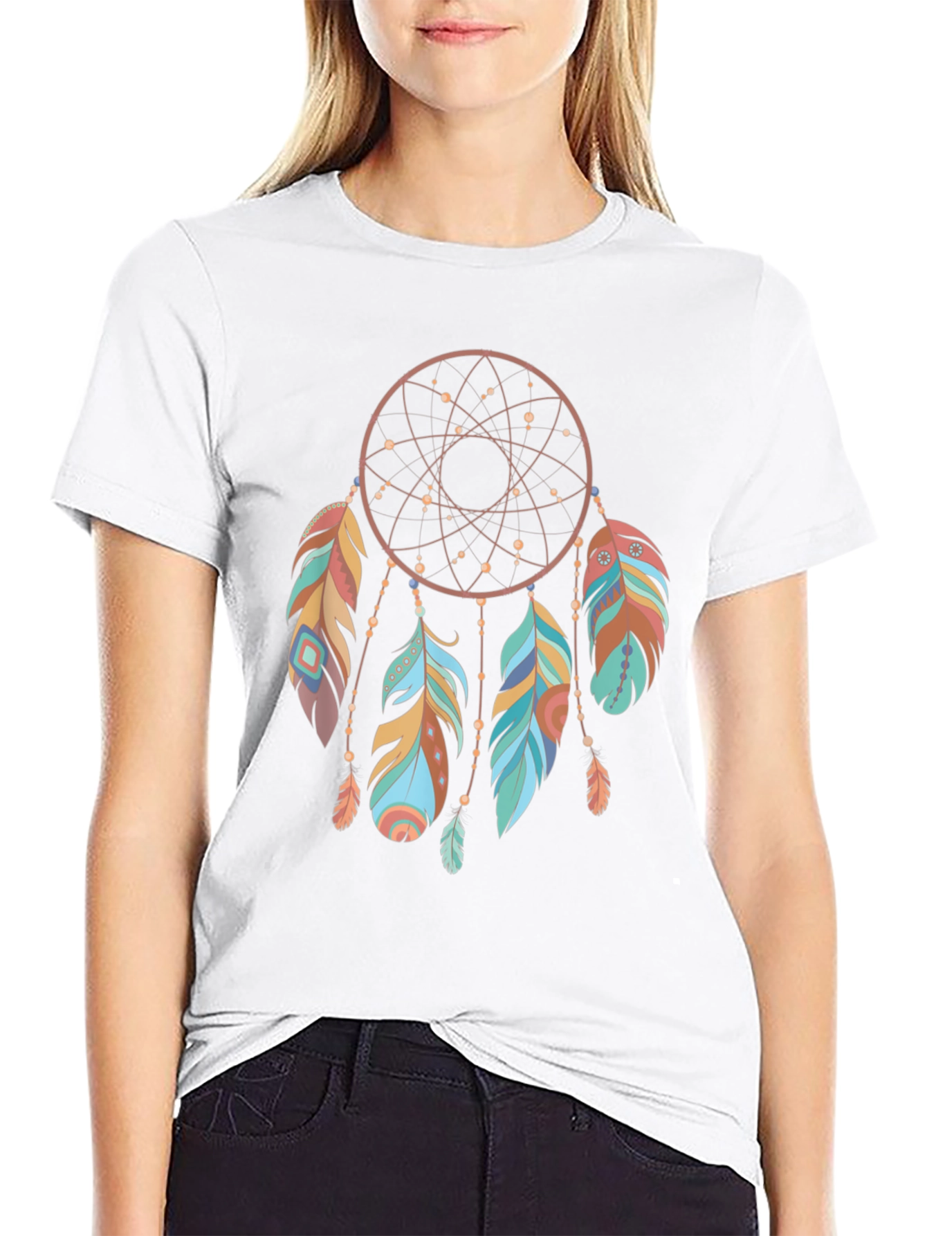 Dreamcatcher Graphic Tee - Boho Style