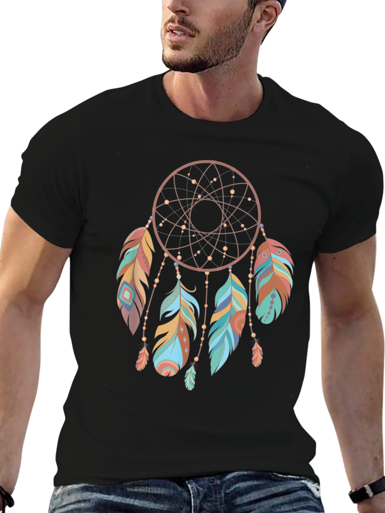 Dreamcatcher Graphic Tee - Boho Style