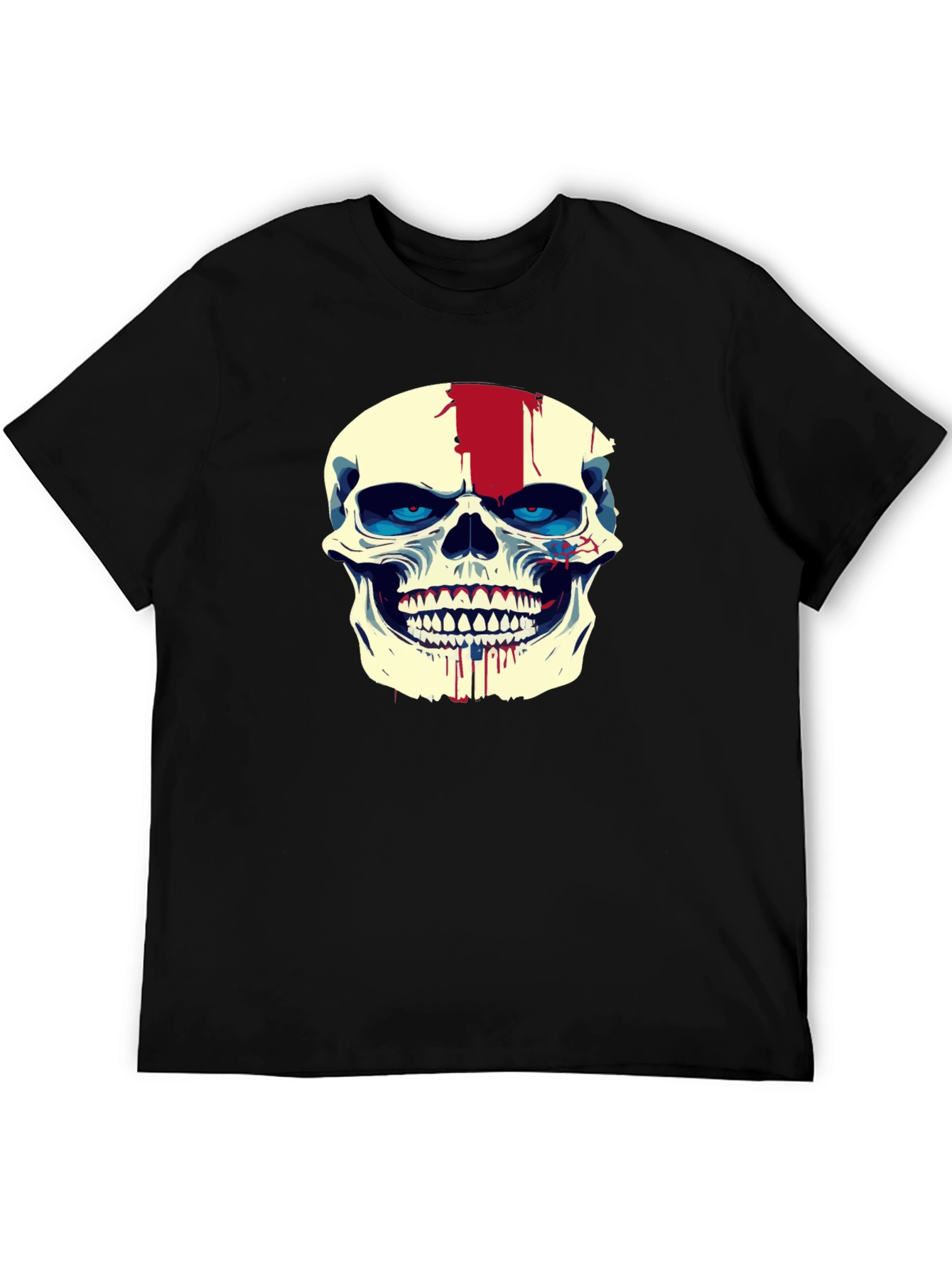 Skull Graphic Tee - Mens Black Short Sleeve